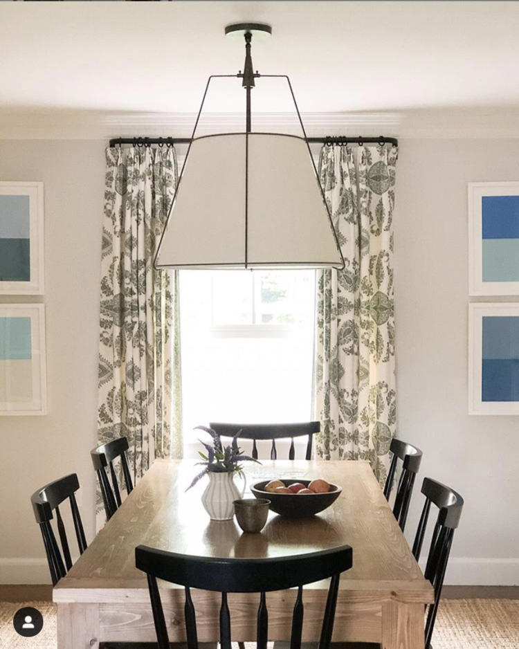 Dining room inspiration with Rejuvenation conical drum pendant
