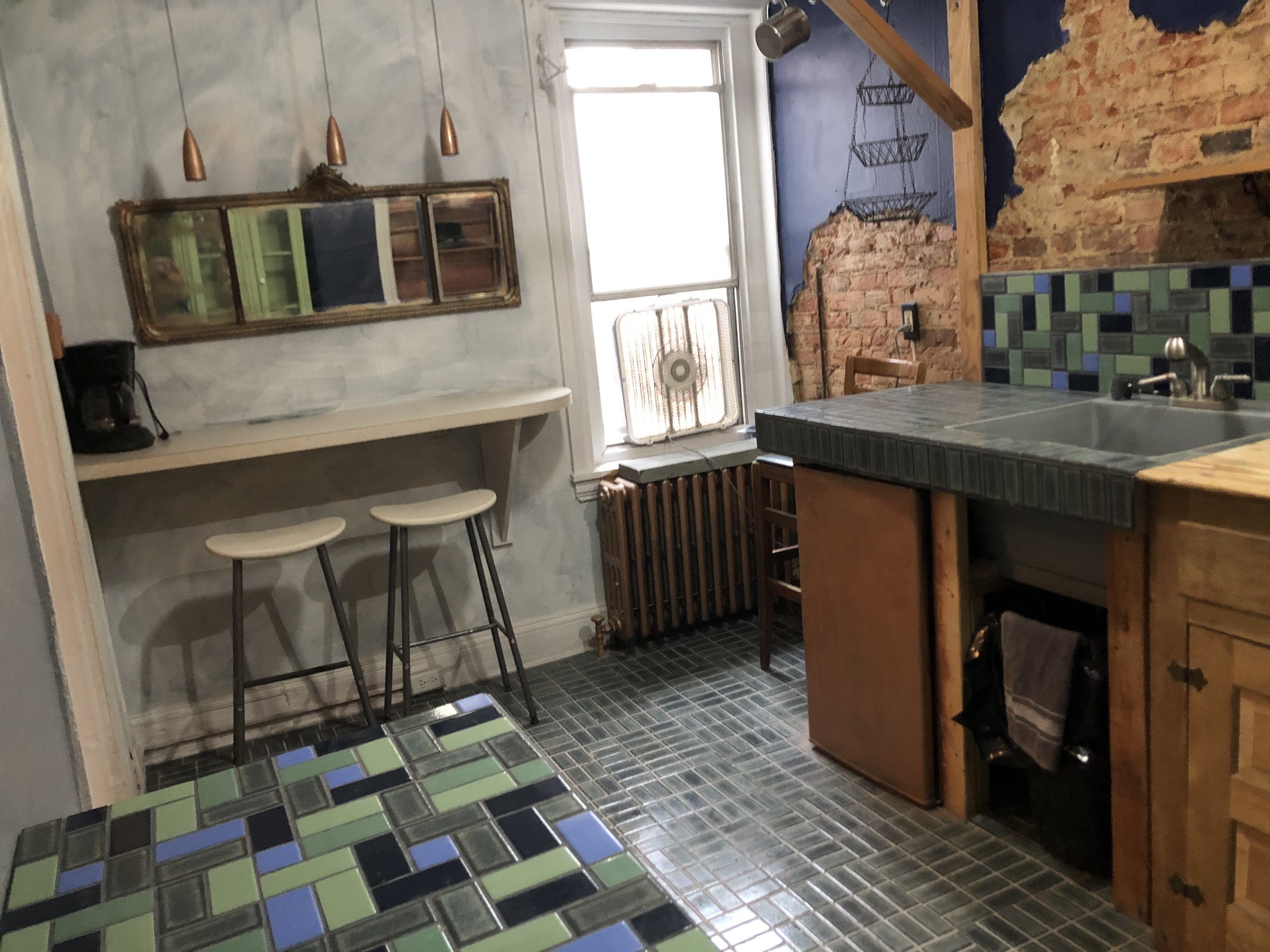 Metzner Mosaics: Inspiring Kitchen, Contemporary Color, Matching Backsplash