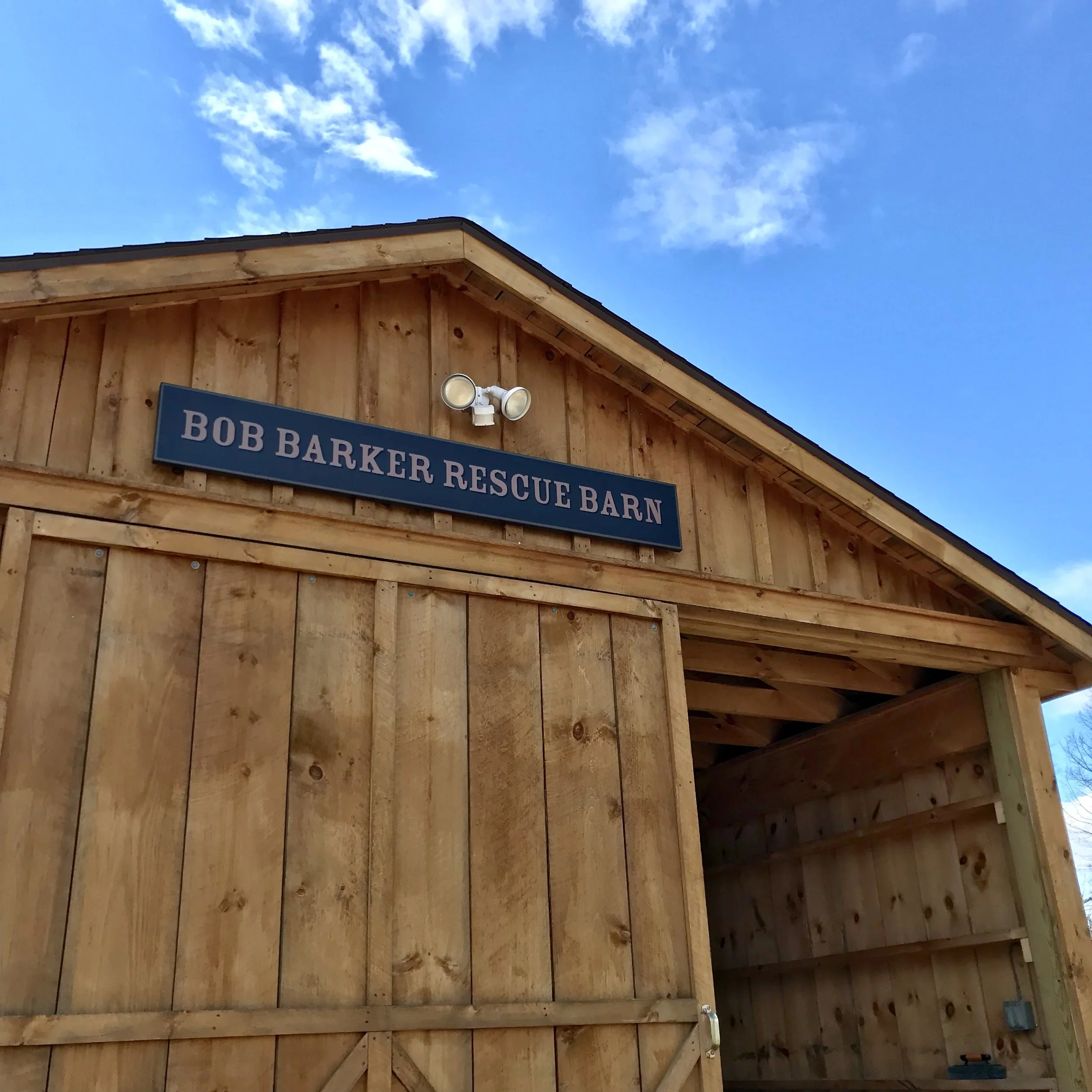 Donor Barn Sign