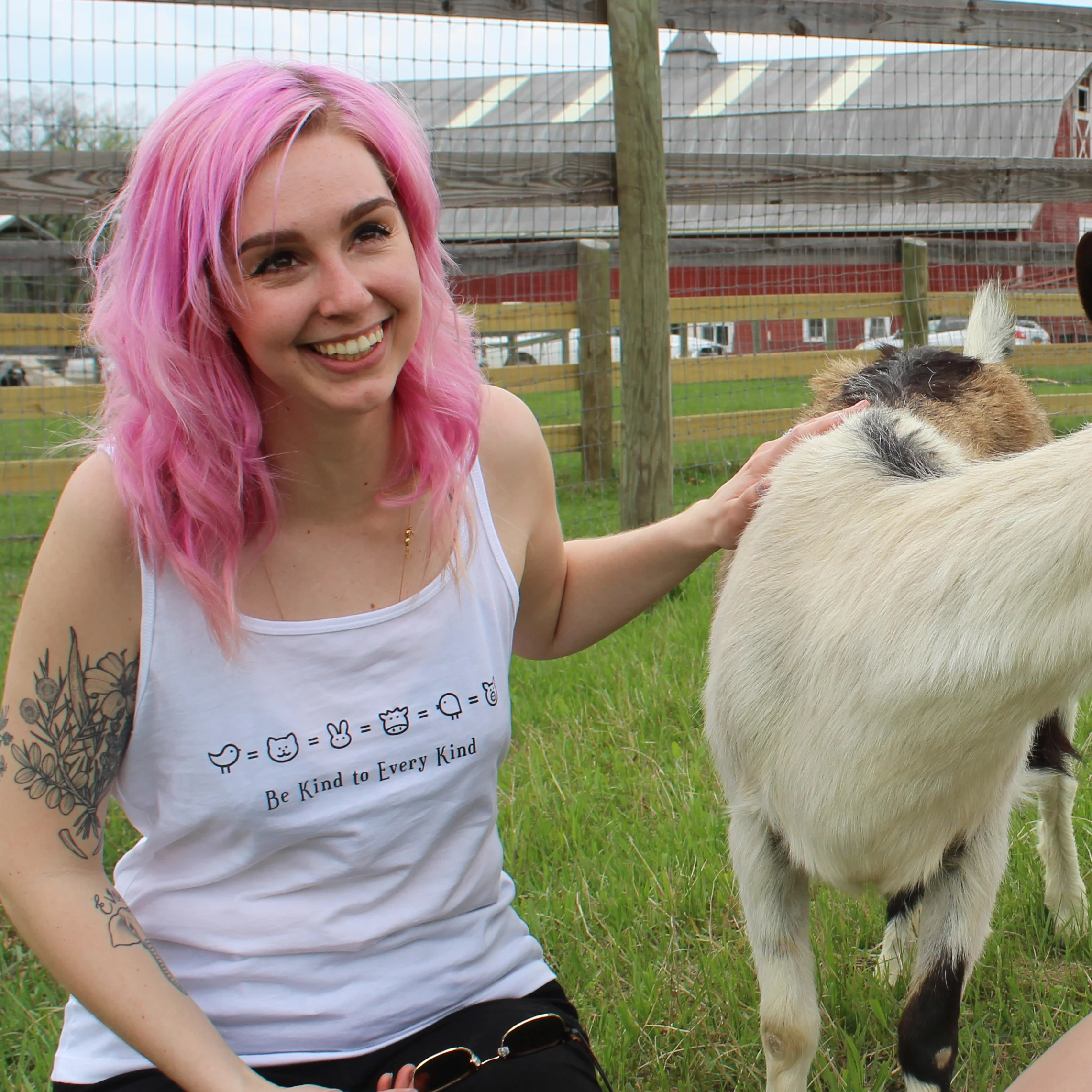 Our Be Kind shirt on Alexandra