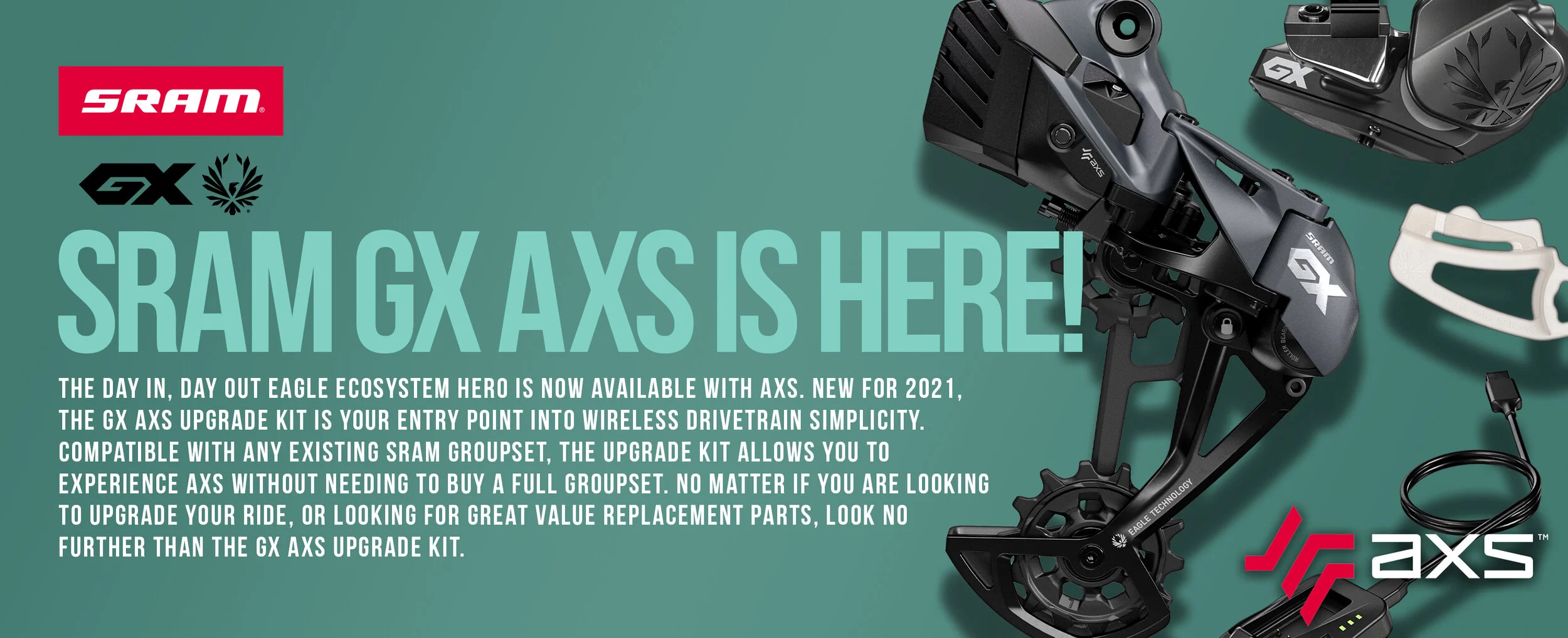 GX AXS Product Intro Web Banner - The Lost Co