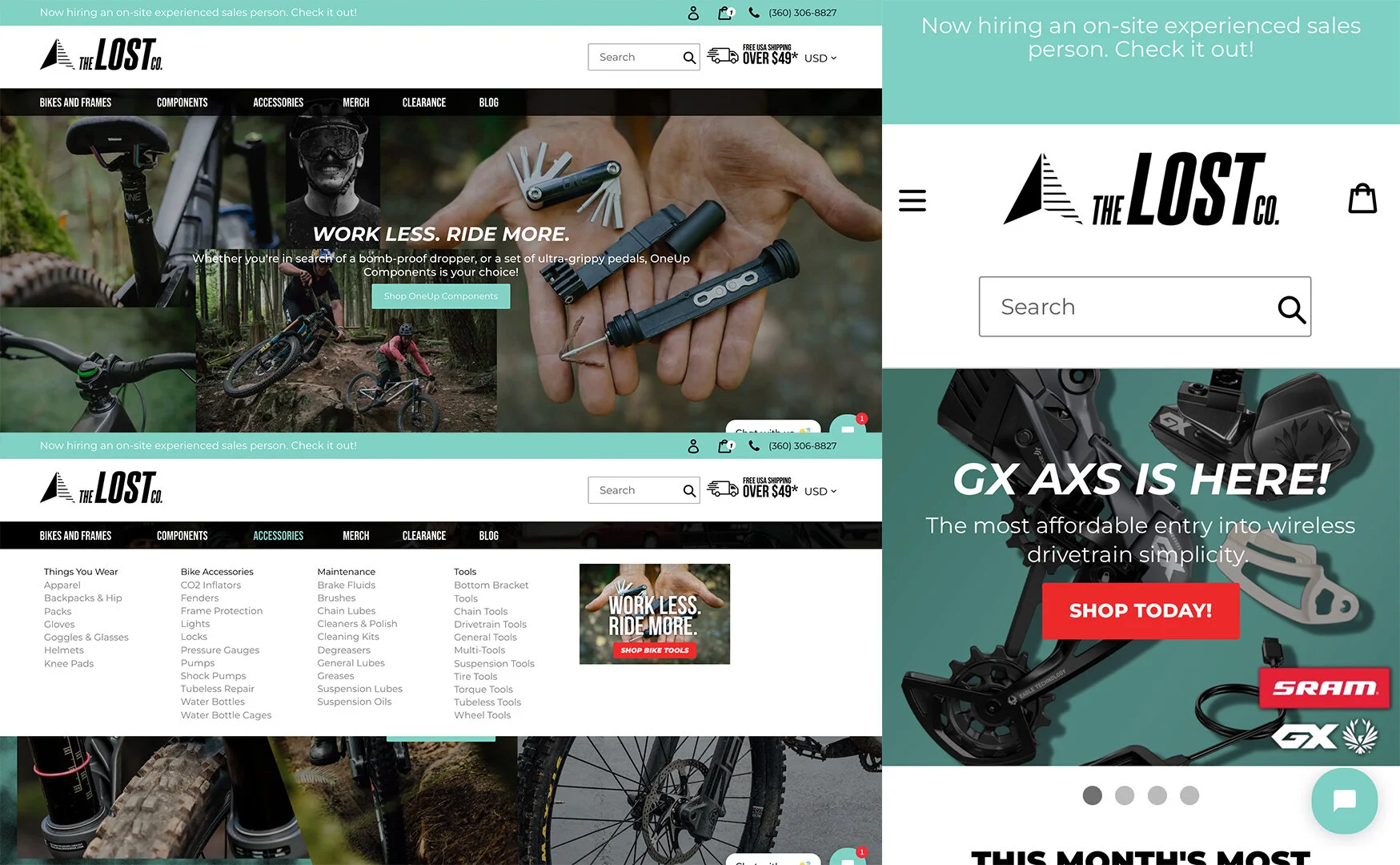 The Lost Co - Homepage Redesign