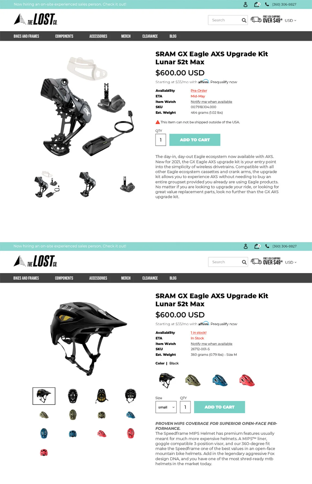 The Lost Co - Product Page Redesign