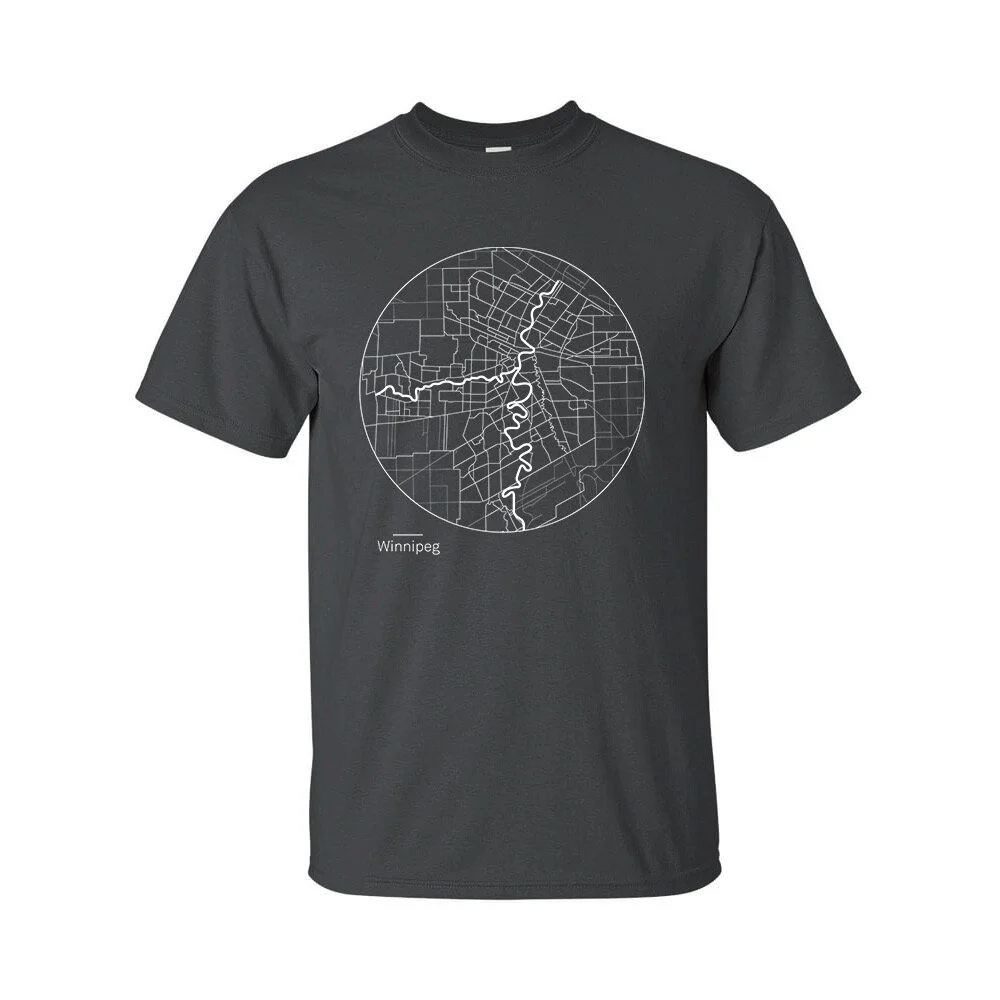 Winnipeg Circle Map TeeShirt — Adria Warren Creative