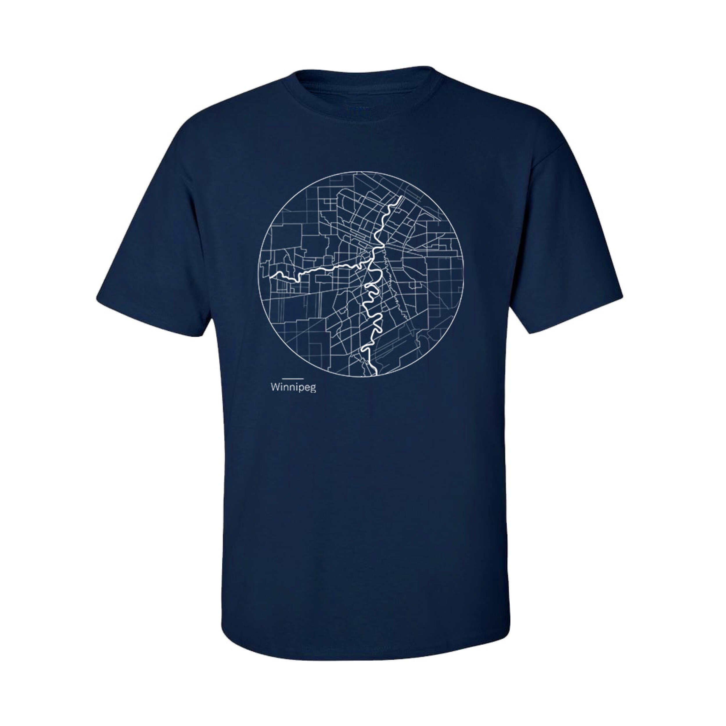 Winnipeg Circle Map TeeShirt — Adria Warren Creative