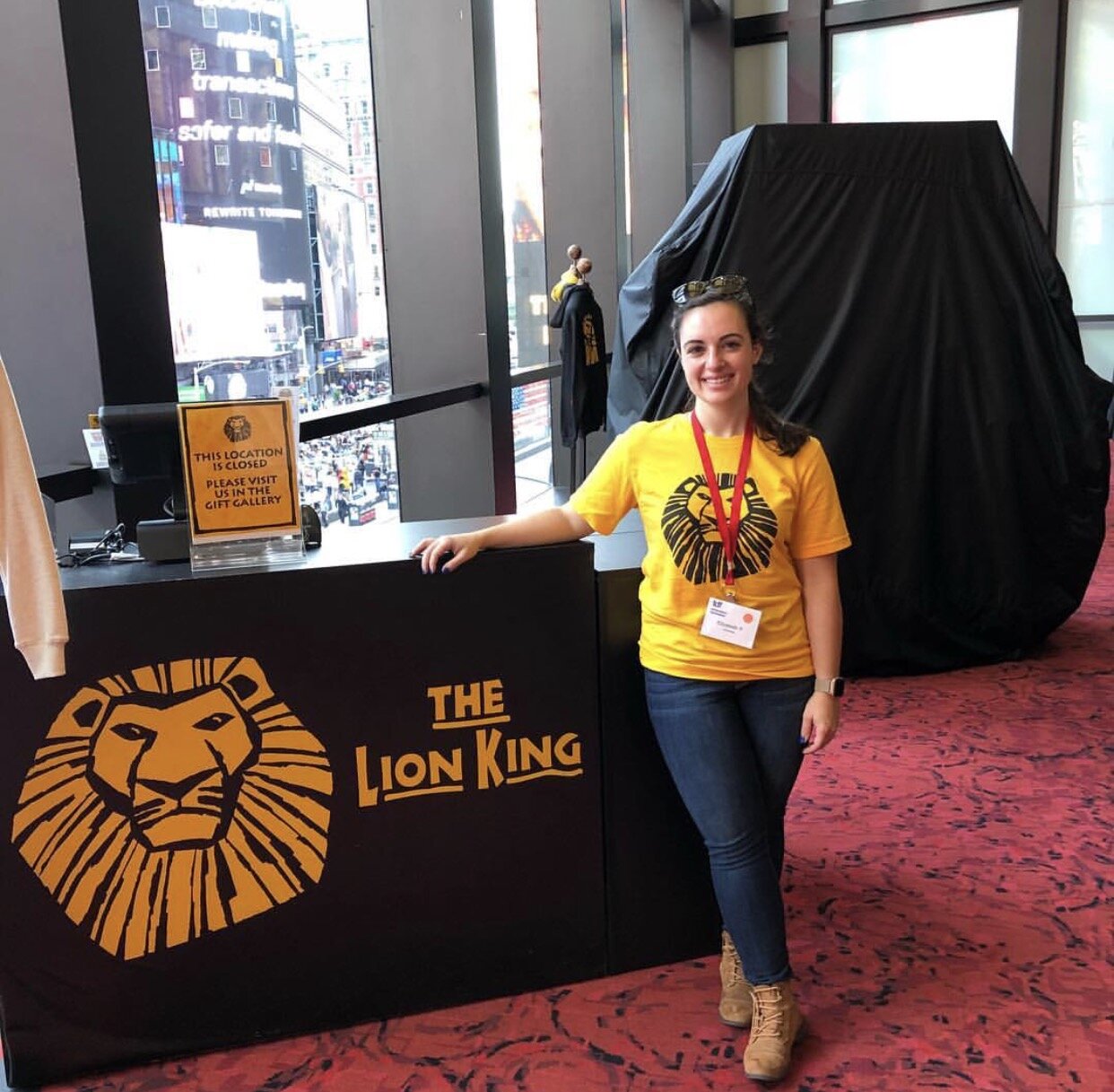 ABLEities volunteering at the Theatre Development Fund (TDF) which provides accessible theater shows to all