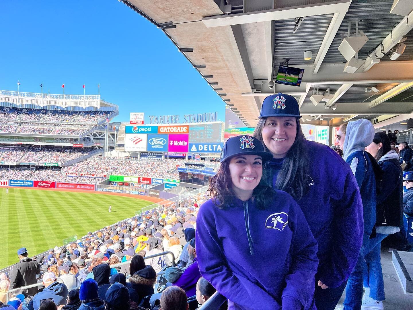 We had such a blast celebrating #worldautismawarenessday with the @yankees. A big THANK YOU to all who came out and joined us at the game! Together we raised over $350 and got to see a fun (but chilly) Yankees victory!