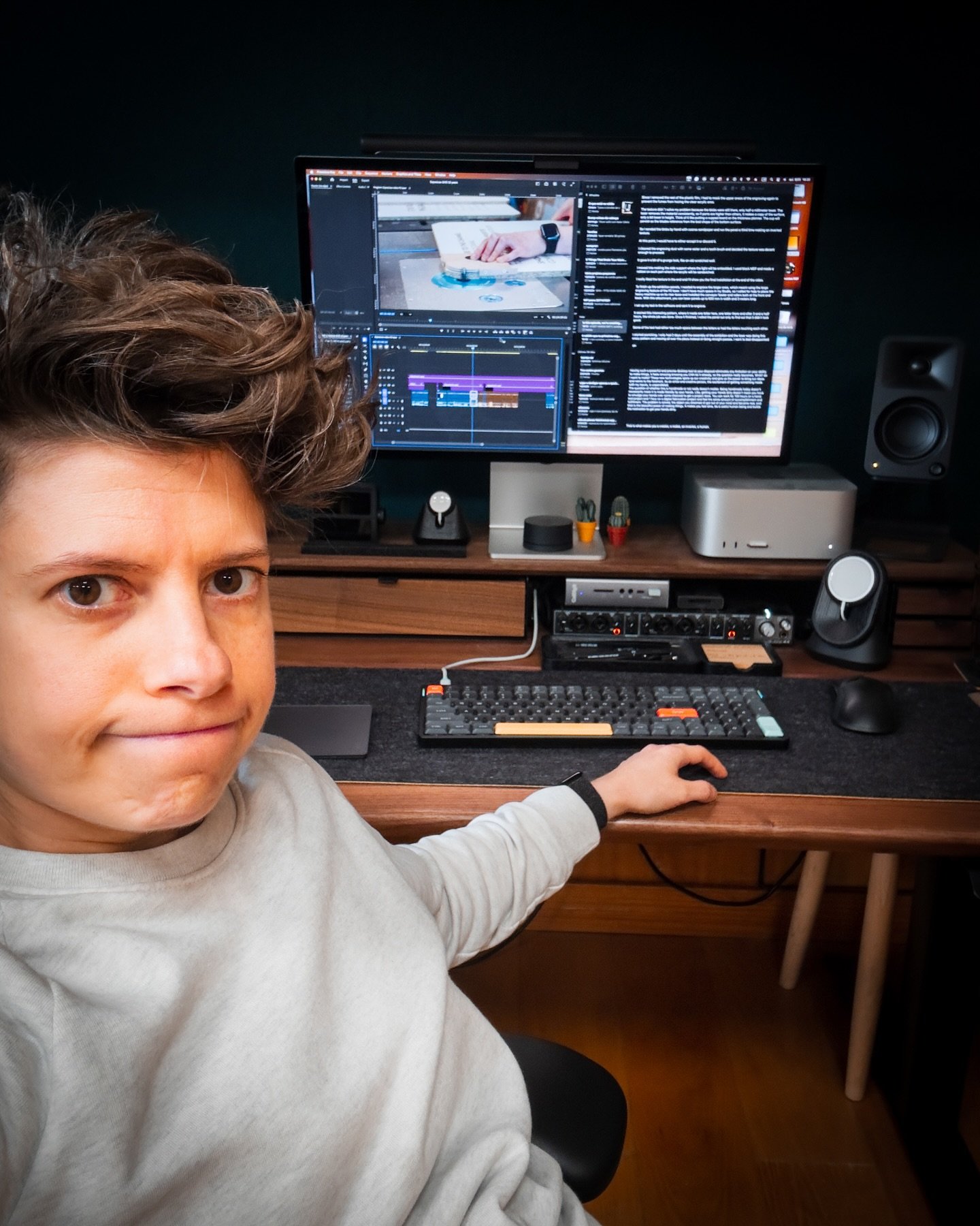 Writing the voiceover is by far the most tedious part of every project video and the part that makes me reconsider if this is the life I really want 😆 But who are you without my voice guiding every step and commenting on details nobody else would ca