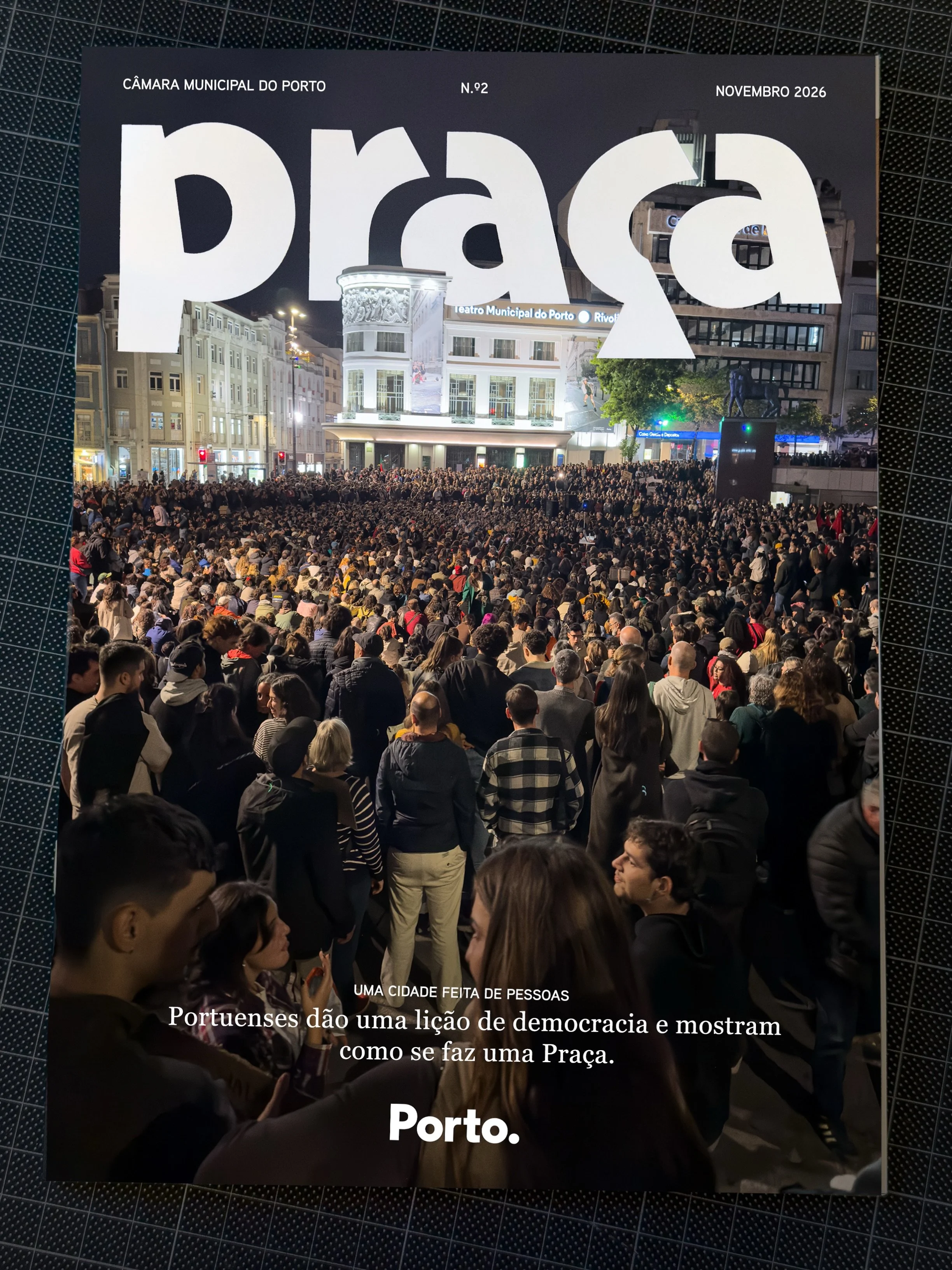 Sugest&atilde;o para a capa da segunda edi&ccedil;&atilde;o da revista Pra&ccedil;a da @cmporto