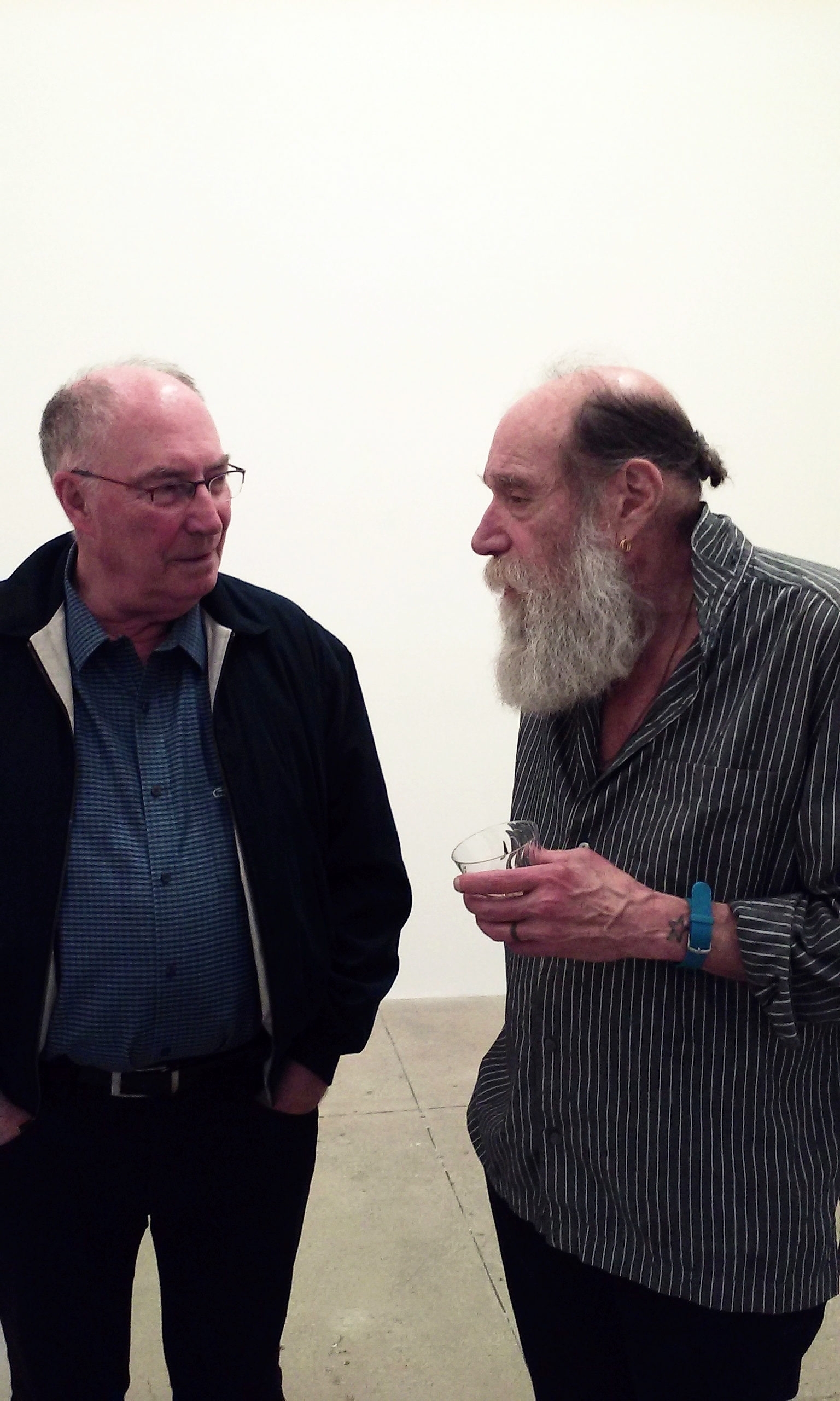  With Lawrence Weiner, NYC, 2014 