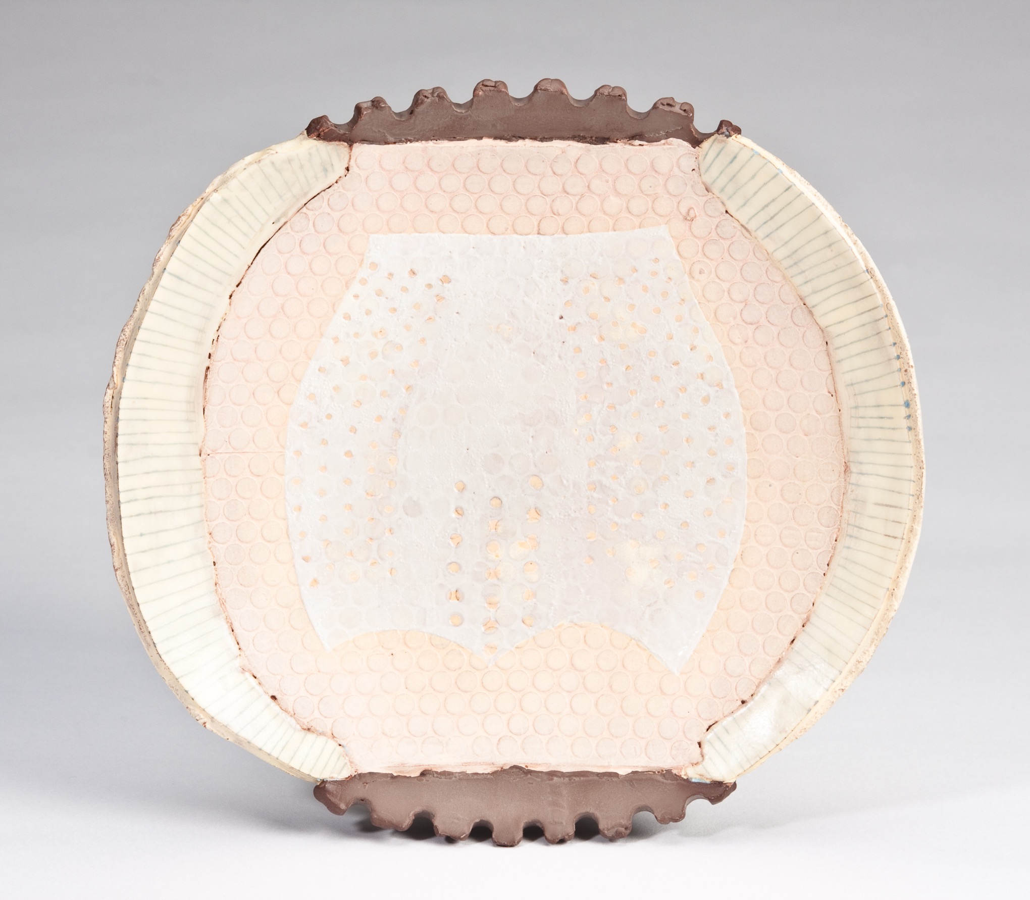 White Rubber Panty (Girdle) . Ceramic (earthenware).
