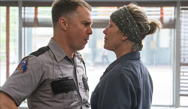 Sam Rockwell and Frances McDormand in Three Billboards Outside Ebbing Missouri