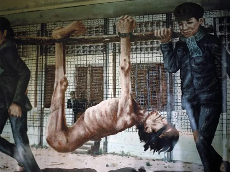 Painting depicting S-12 Prison Camp