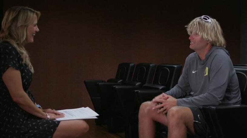 Oregon's David Yost on his journey from teaching kindergarten to quarterbacks