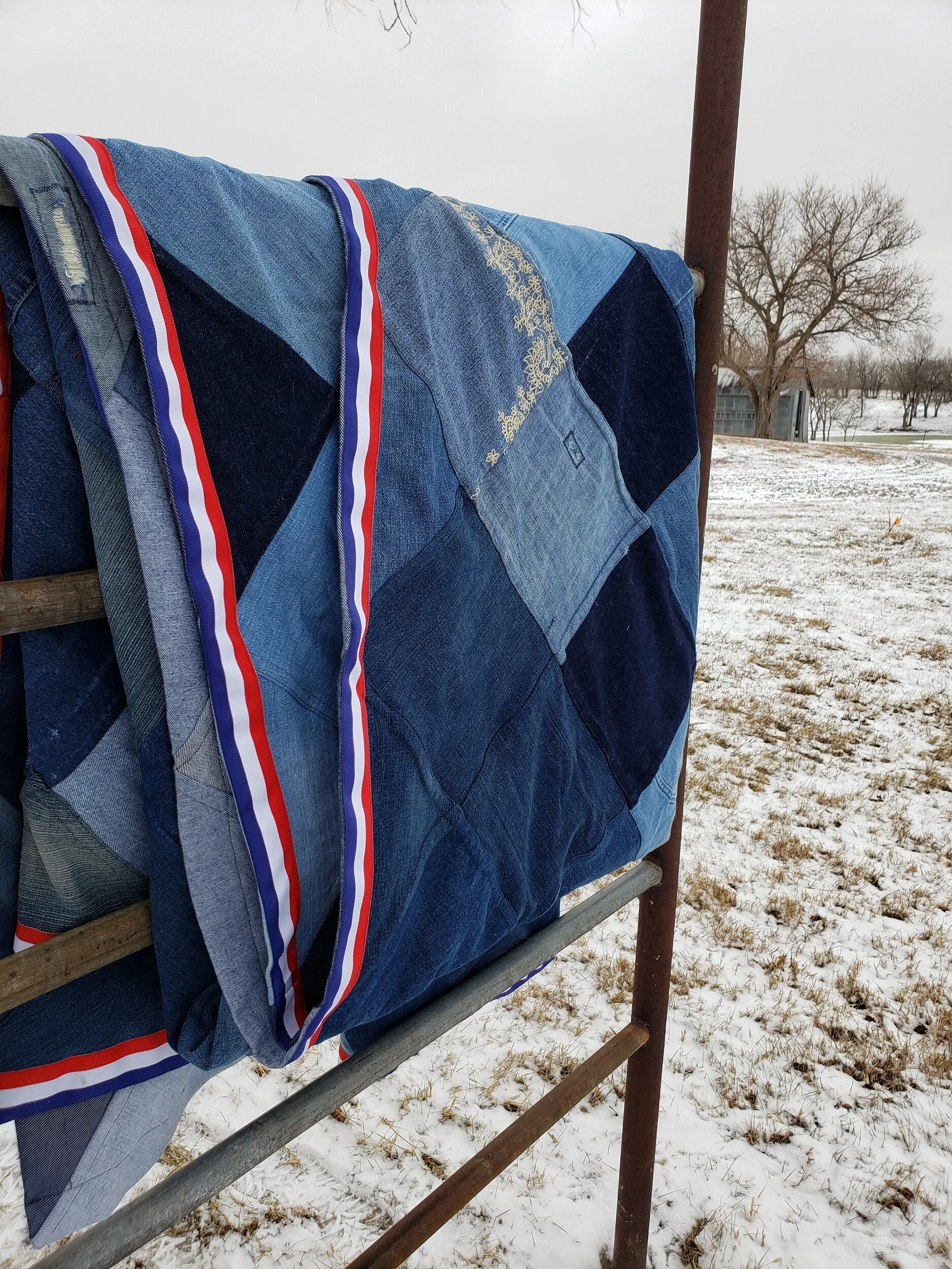 #7 Scrap Denim Quilt - 2021 Make Nine {Concerto Quilt}