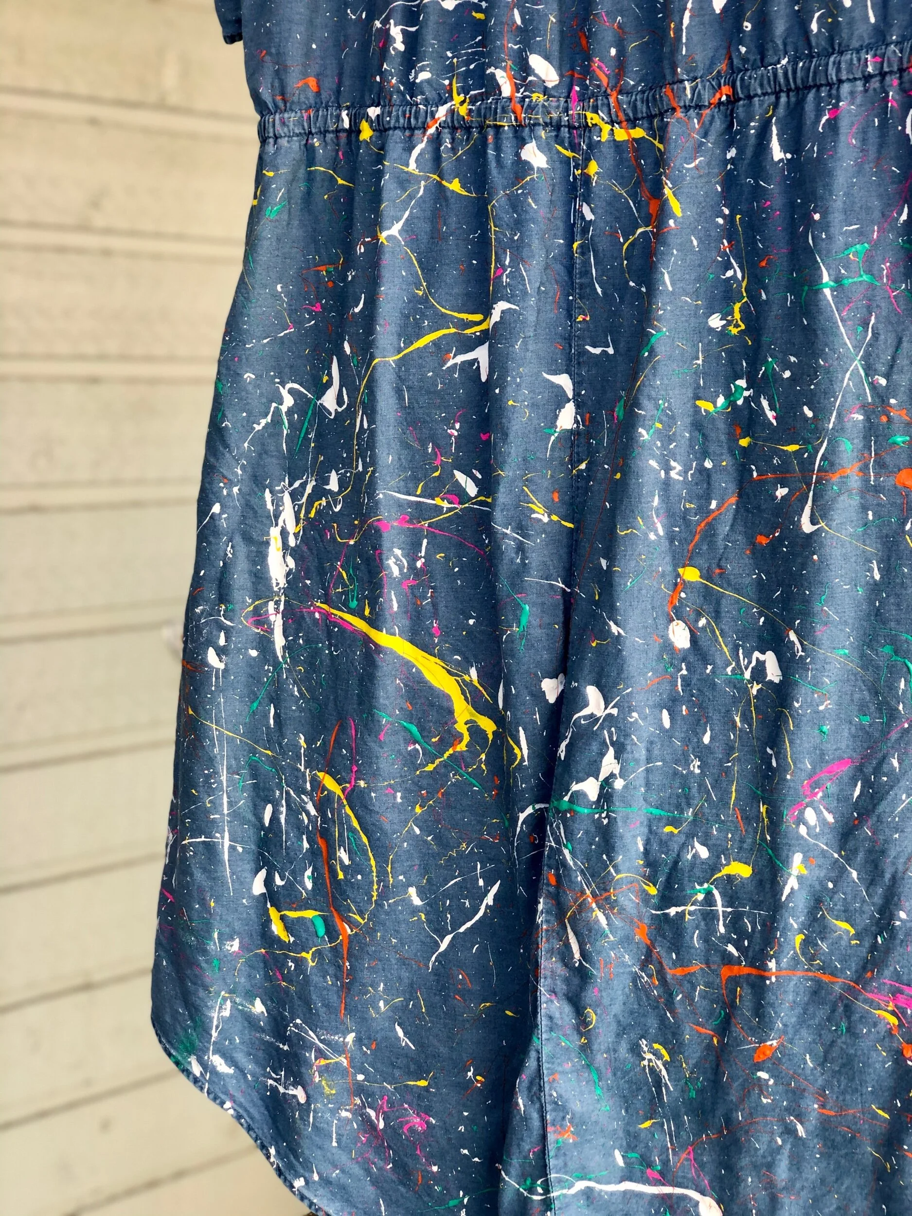 DIY Paint Splatter Dress