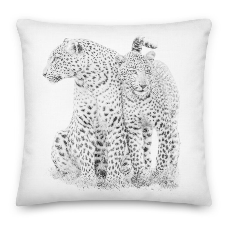 Fig the Leopard Throw Pillow