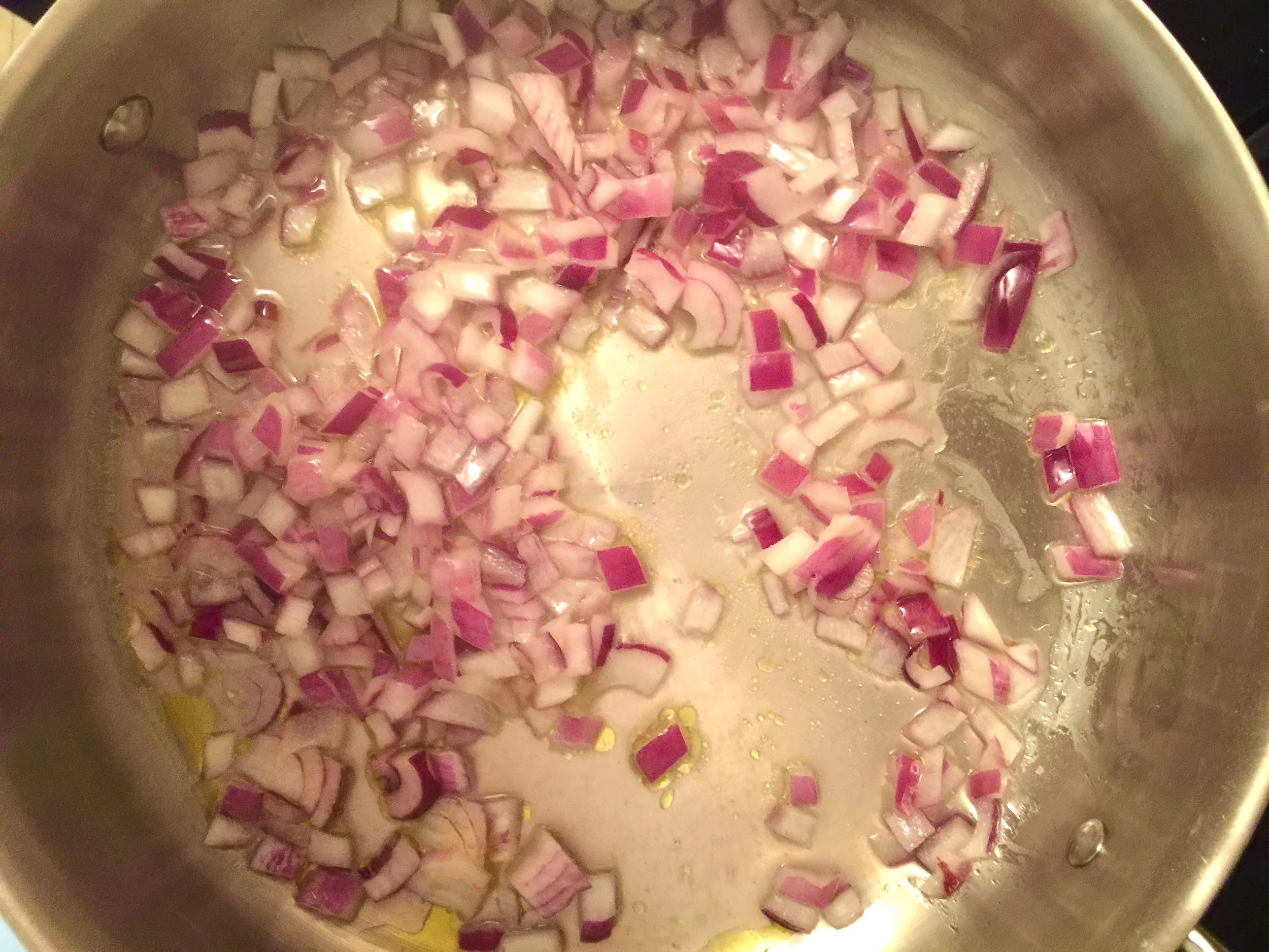 Onions with Olive Oil and a little water