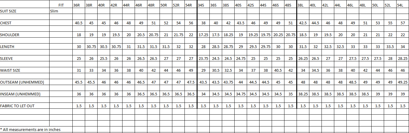 Size Chart \u2014 Ola Customs™