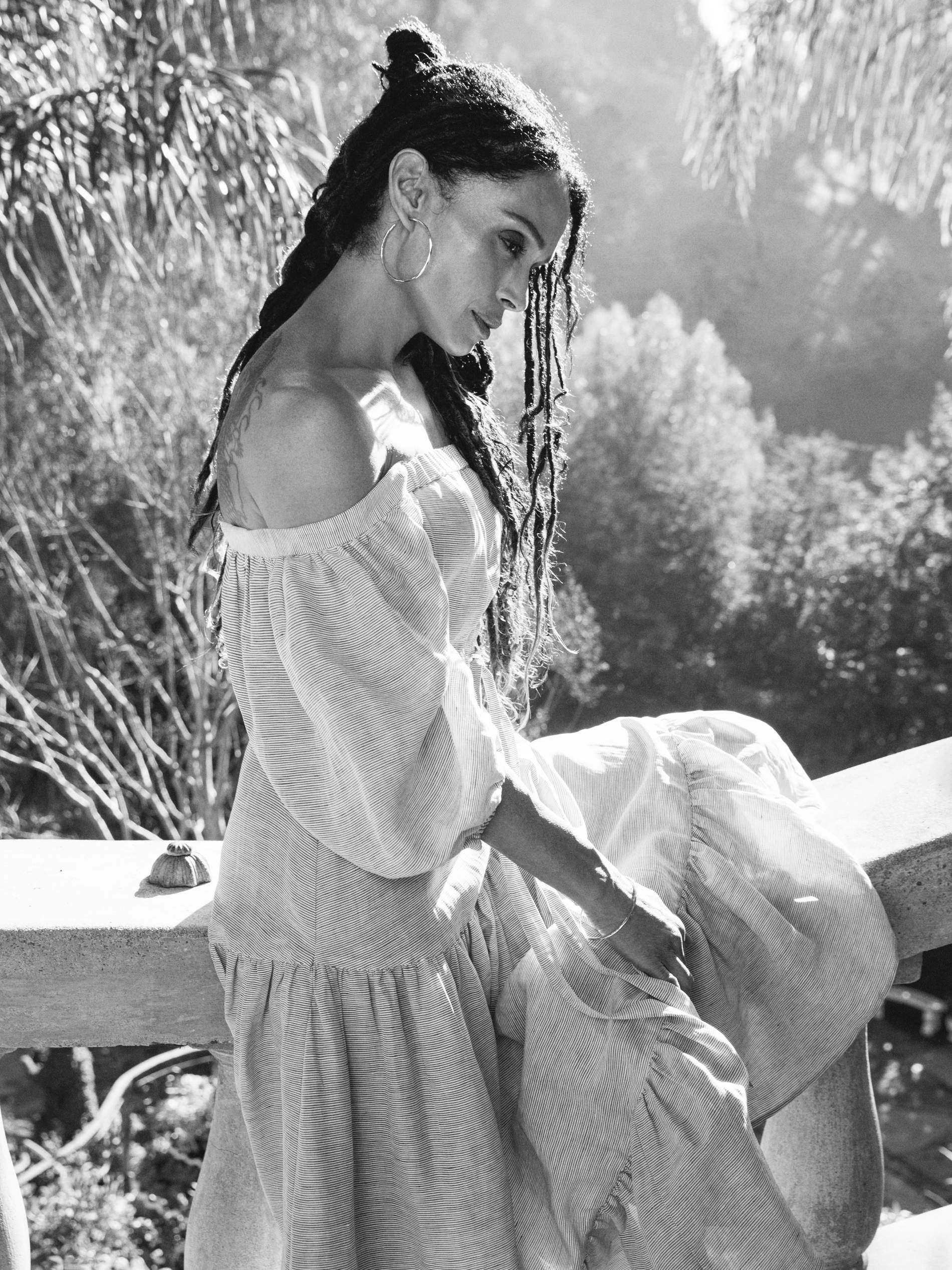 Dress Co; earrings and bracelet Ippolita
