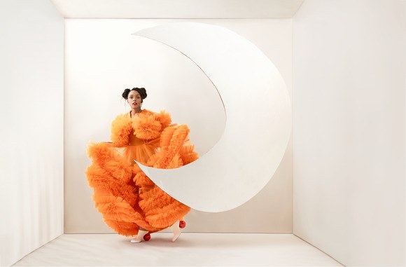 ALLURE MAGAZINE JULY 2018 JANELLE MONAE ORANGE RUFFLE CRESENT MOON.jpeg
