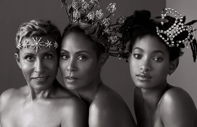 Adrienne Banfield Norris, Jada Pinkett-Smith & Willow Smith: Lelet halo, New York Vintage tiaras