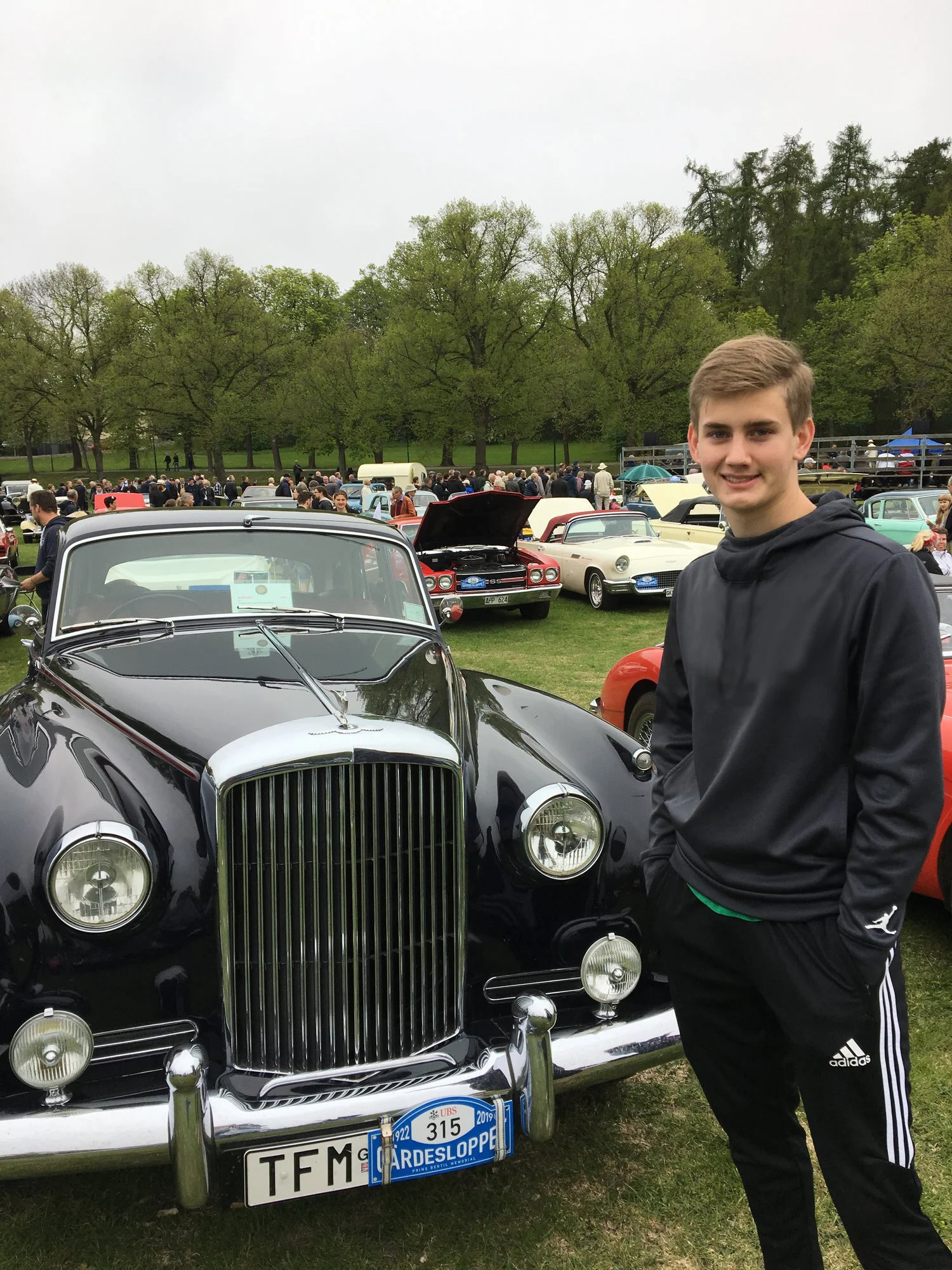 Antique car show on Djurgarden