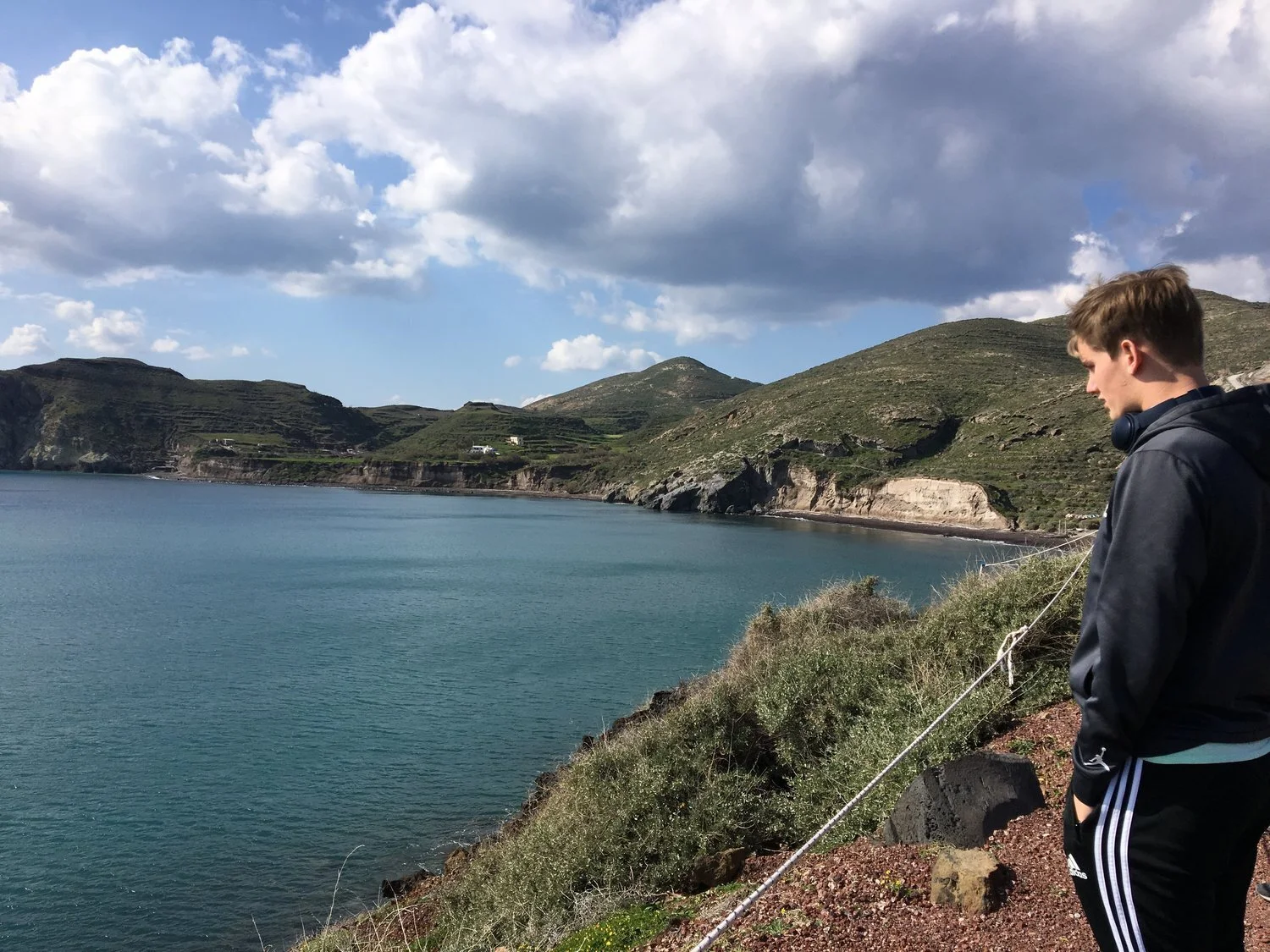 Hiking to the Red Beach