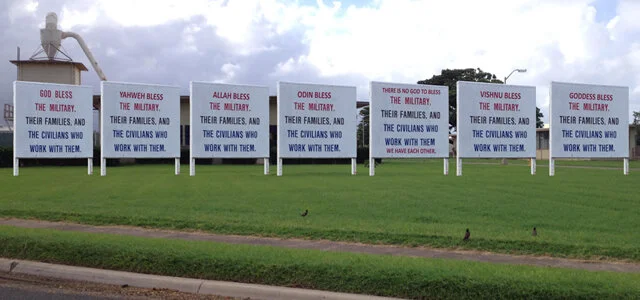 Chaplains commend Hawaii marine commander for decision on ‘God bless the military’ sign