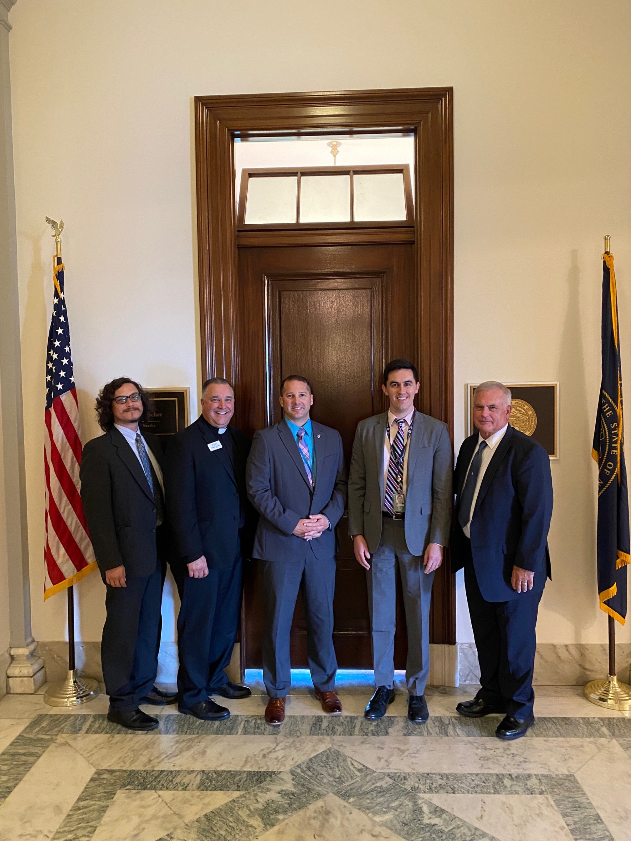  Executive Committee with Senator Deb Fischer’s (NE) Defense Fellow Josh Haynes (left center) and Defense Legislative Assistant Joseph Tavares (right center) 