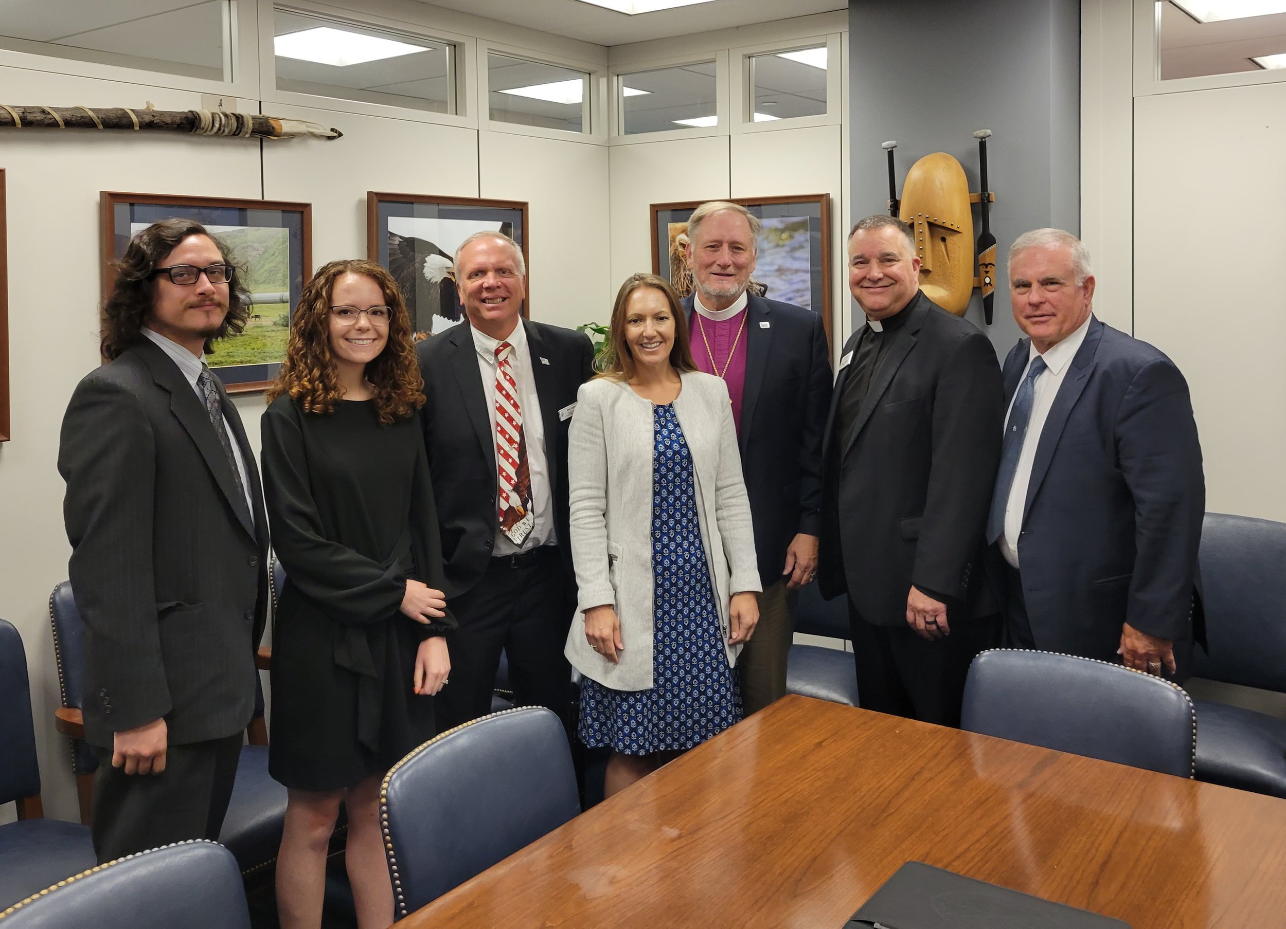  Executive Committee with Senator Dan Sullivan’s (AK) Legislative Counsel Sharla Mylar (center) 