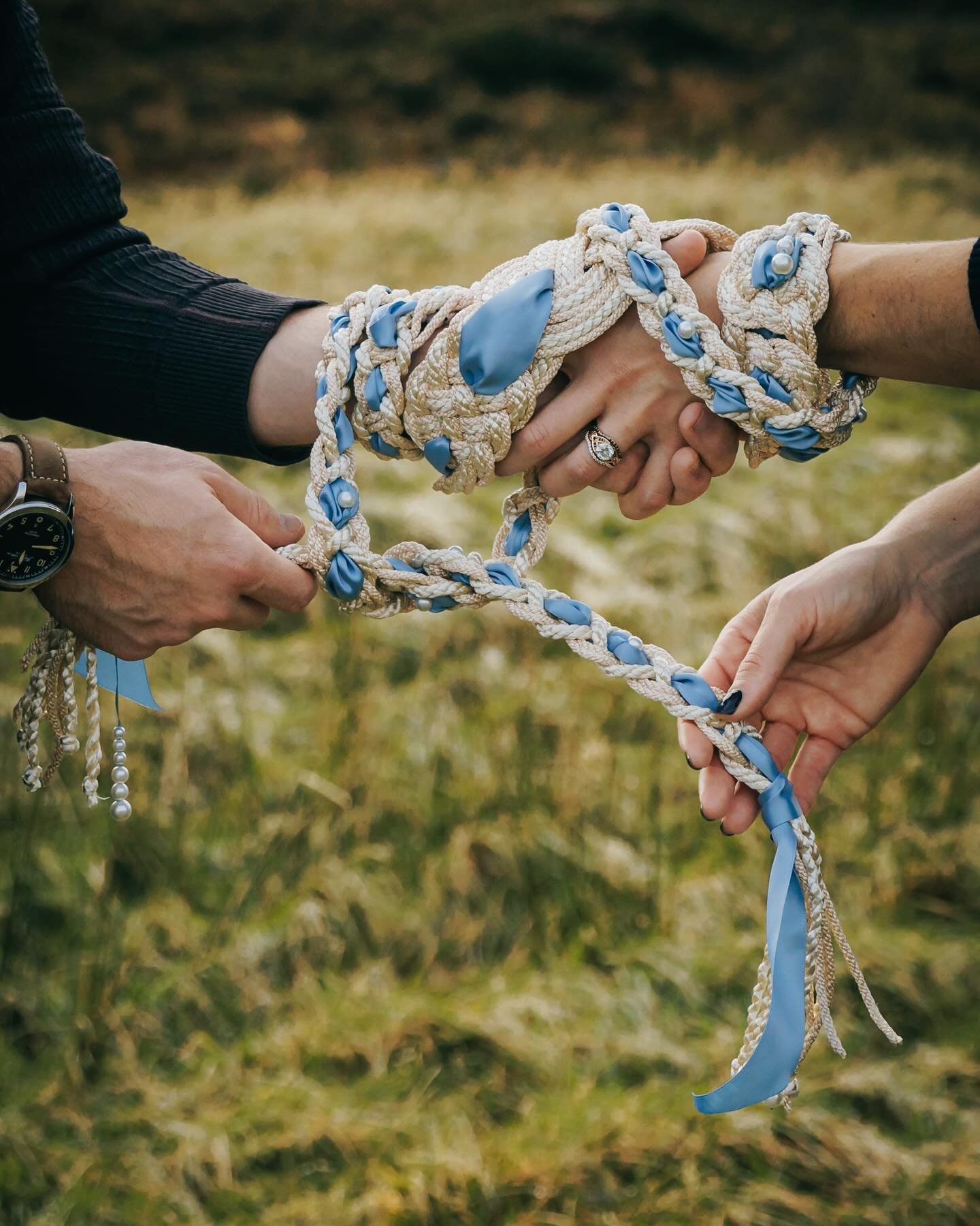 To the ties that bind 💜

Officially (symbolically) also married in Scotland to @kamorey17 after this moment in the Highlands. ✨

We tied the knot with this stunning handfasting cord from @ceothas_cords for our anniversary while in Skye, per their tr