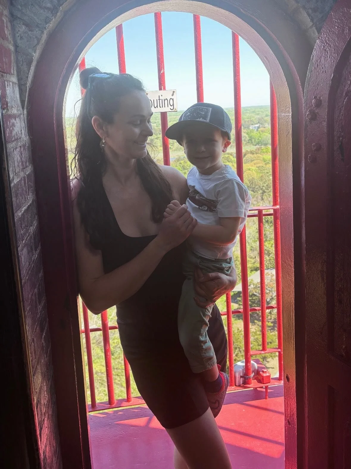A keeper of the most important kind. 🌅

Obsessed with my kids today and everyday. Marshall and I made it up the lighthouse together for the first time! ⚓️

Happy Mother&rsquo;s Day to everyone making sunny memories with their kids. Moms, we&rsquo;ll