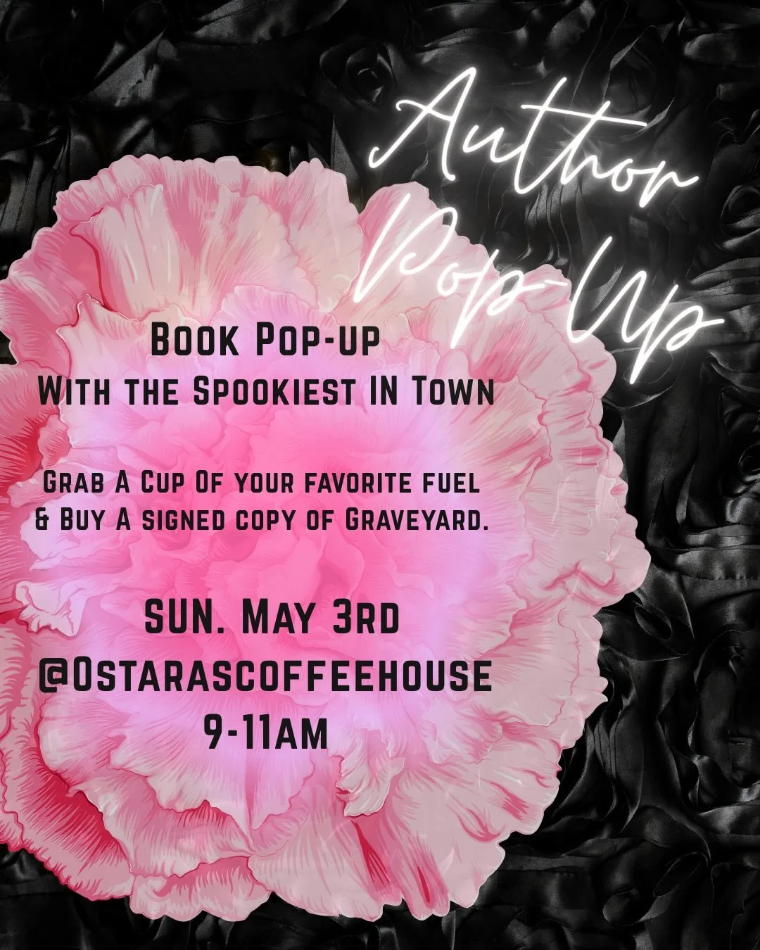 This week in the newsletter, a recap of book events including an @ostarascoffeehouse team up next weekend! 🌸

Come hang with the witches of West Cape May and let them cook up something for you. ✨

#graveyardtour #graveyardshift #authorsofinstagram📚