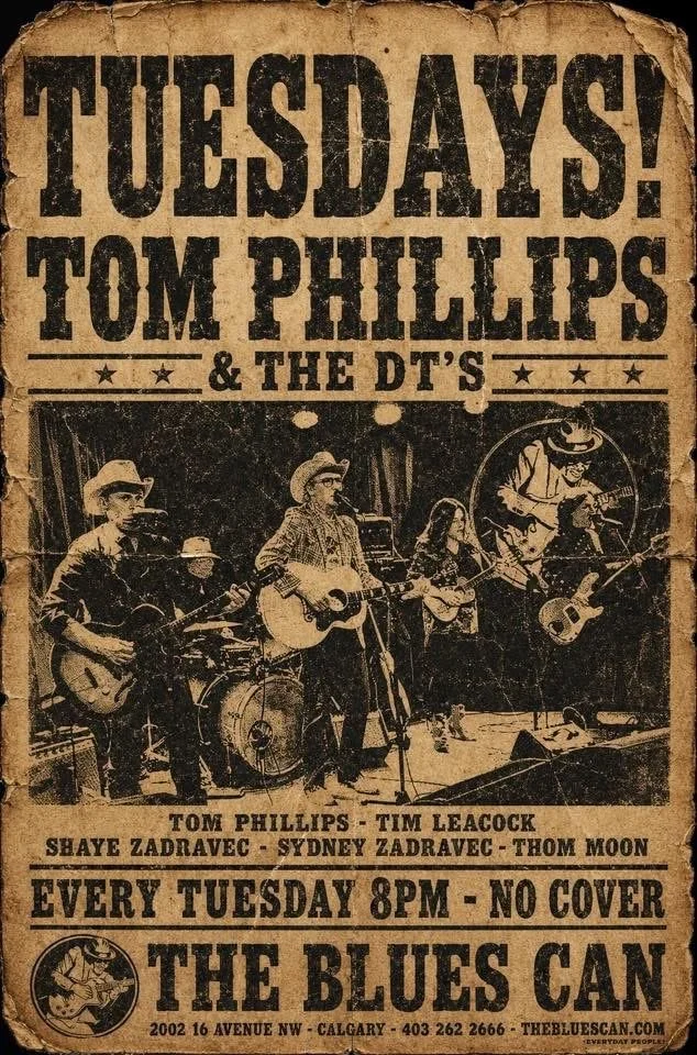 Blues Can Tuesdays Tom Phillips and the D.T.s  