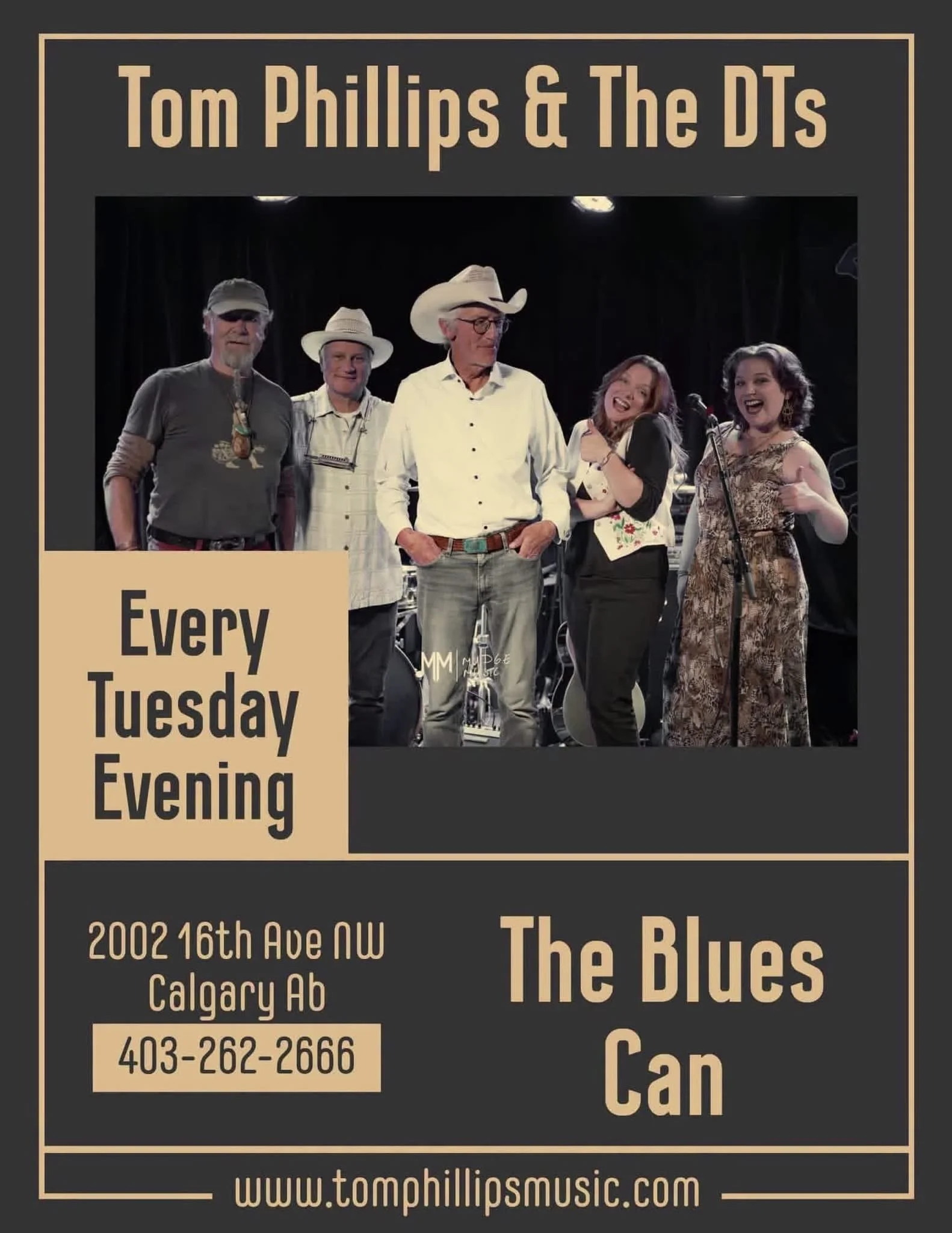 Blues Can Tuesdays Tom Phillips and the D.T.s 