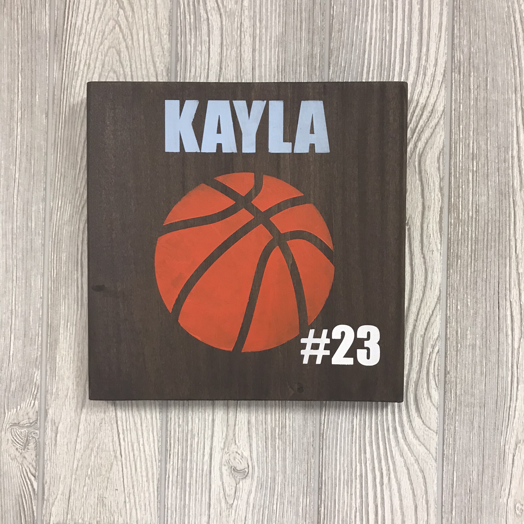 Basketball Number | 10"x10"