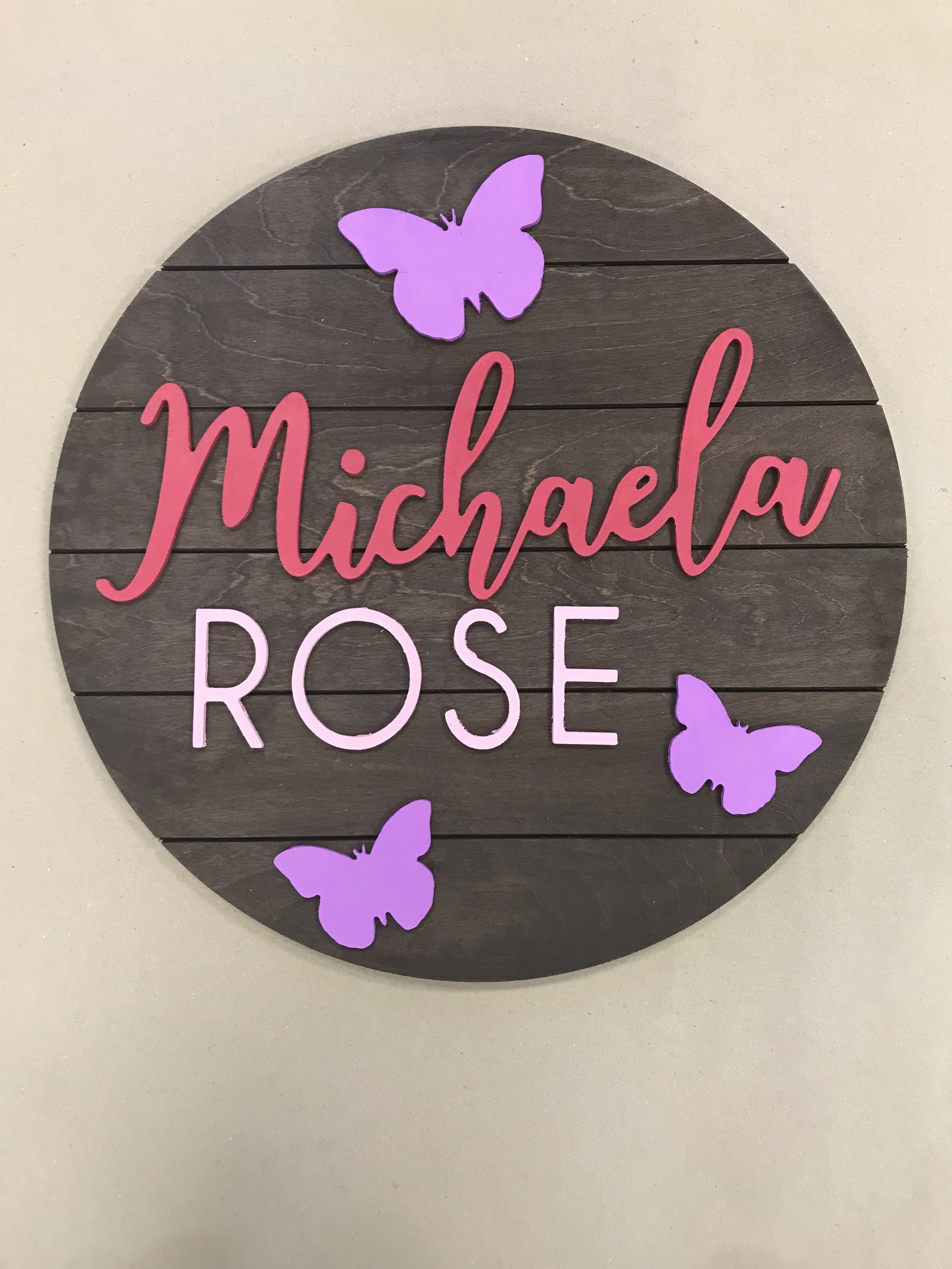 21" | 3D Butterflies | $65