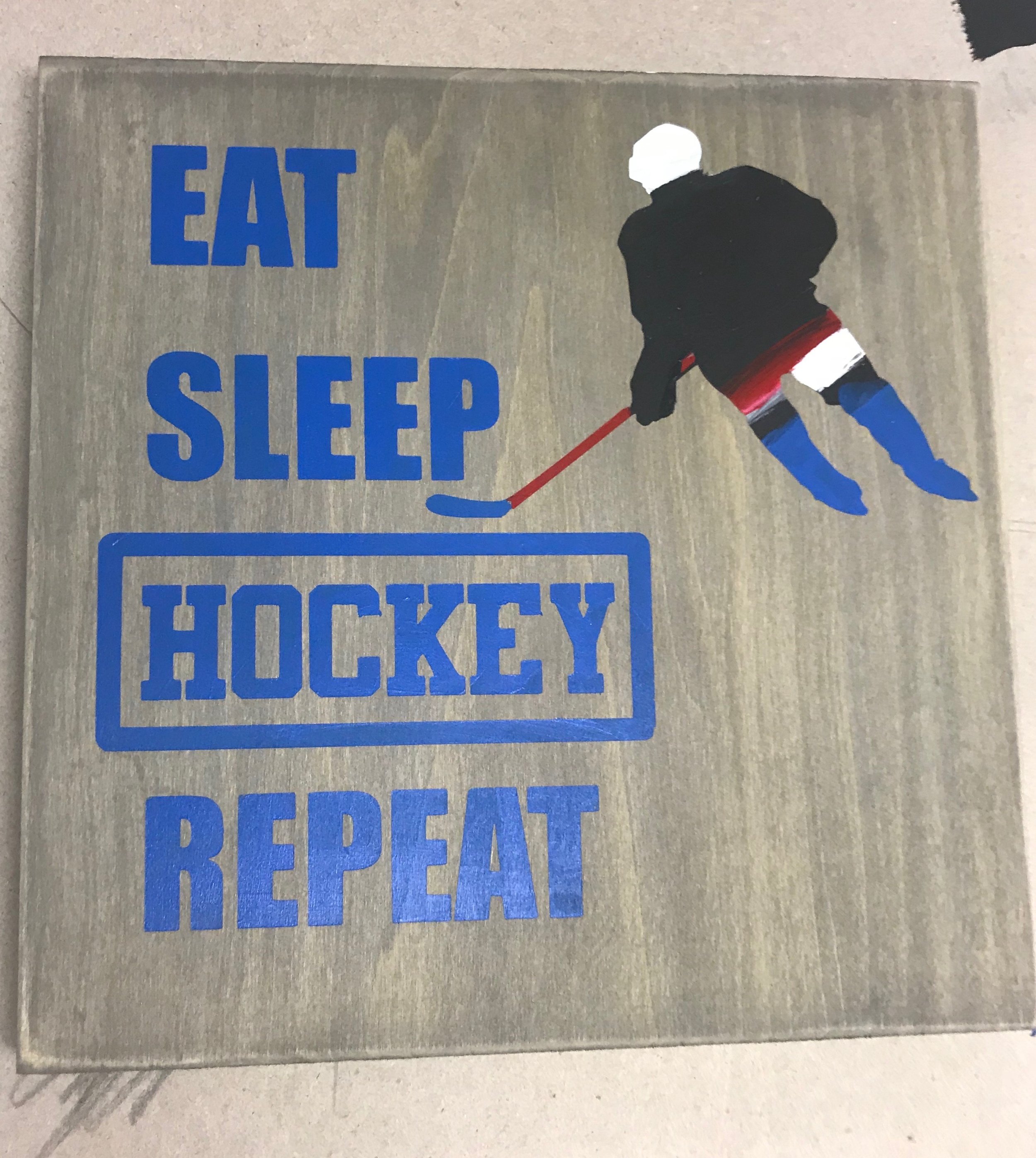 10"x10" | EAT SLEEP HOCKEY