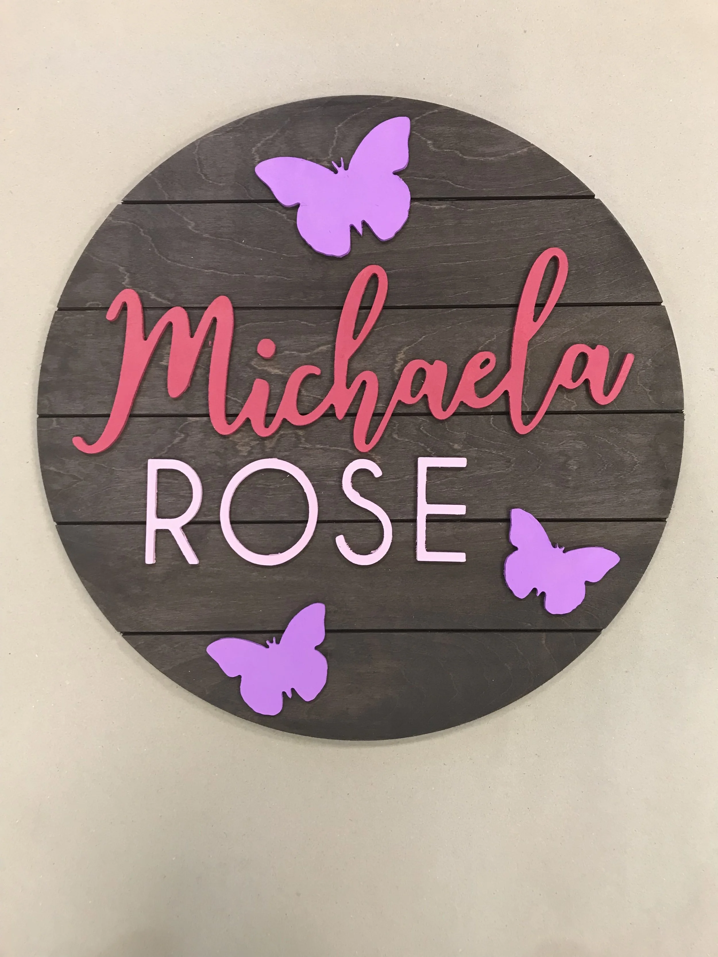 21" | 3D Butterfly | $65
