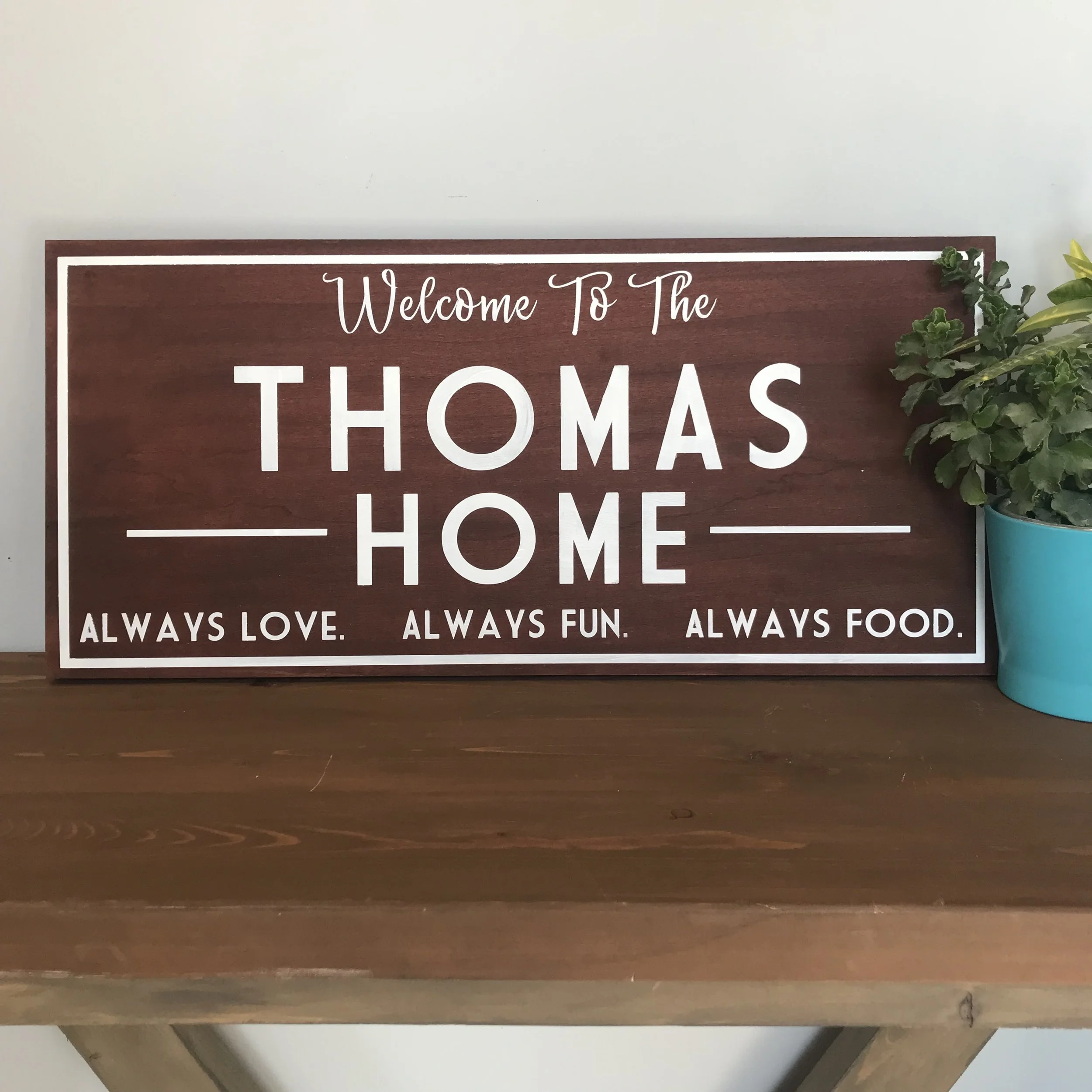 🎨$65 | Welcome Home | 12"x26"