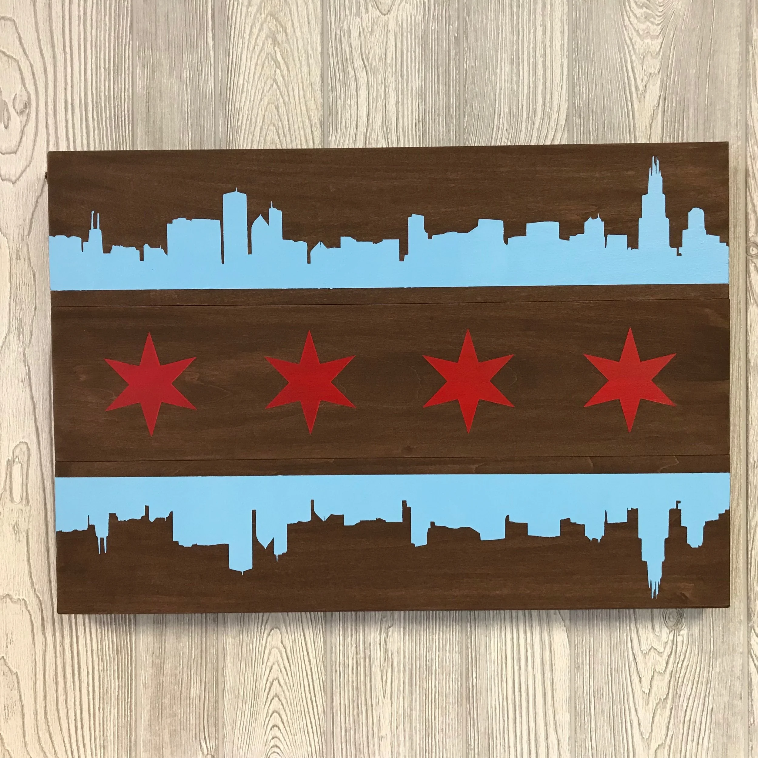 $65 | Chicago Sky reflection | 16.5"x24"