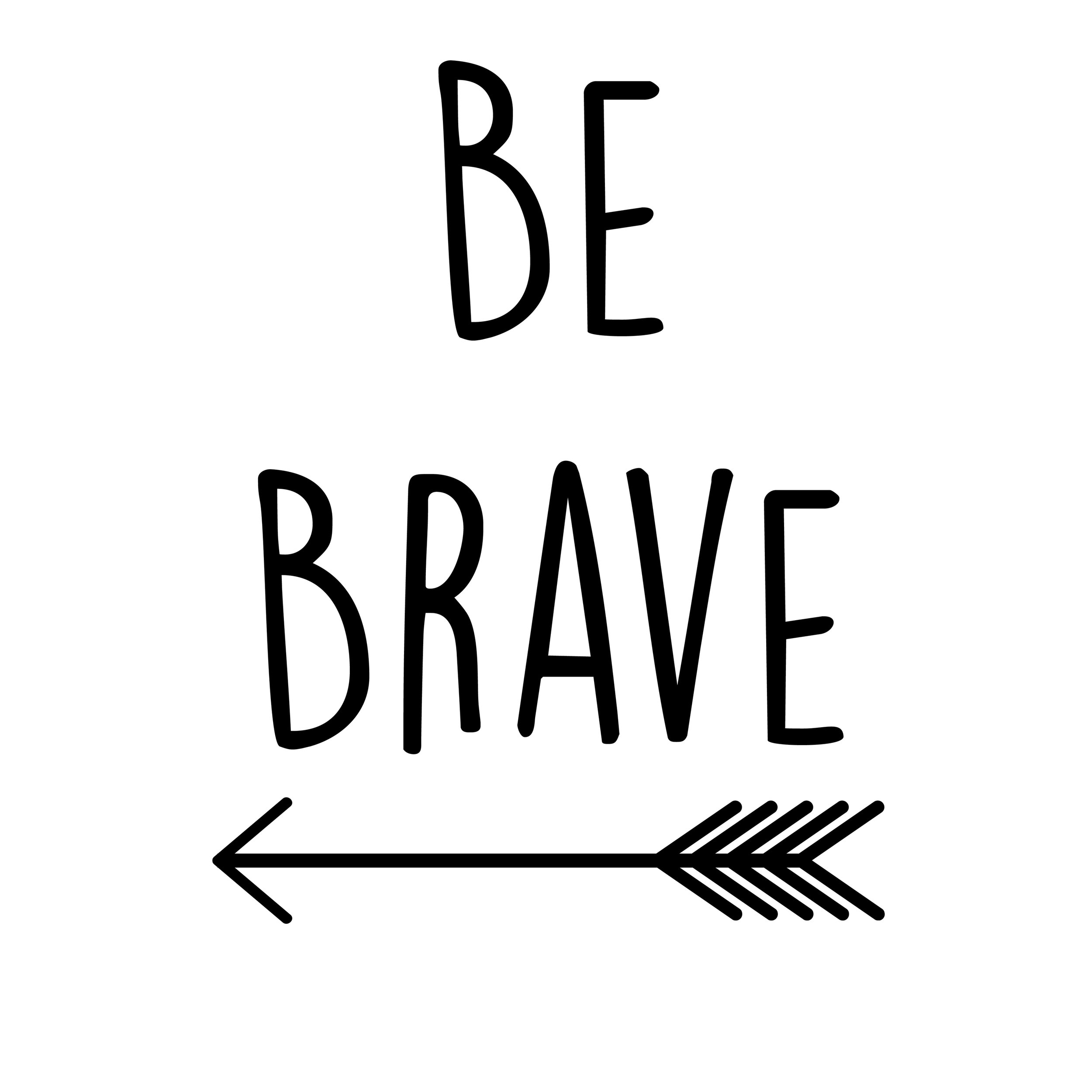 10"x10" | Be Brave