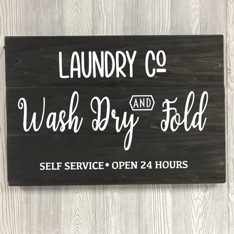 16.5"x24" | Wash Dry and Fold | $45