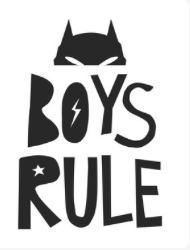 Boys rule | 10"x10"