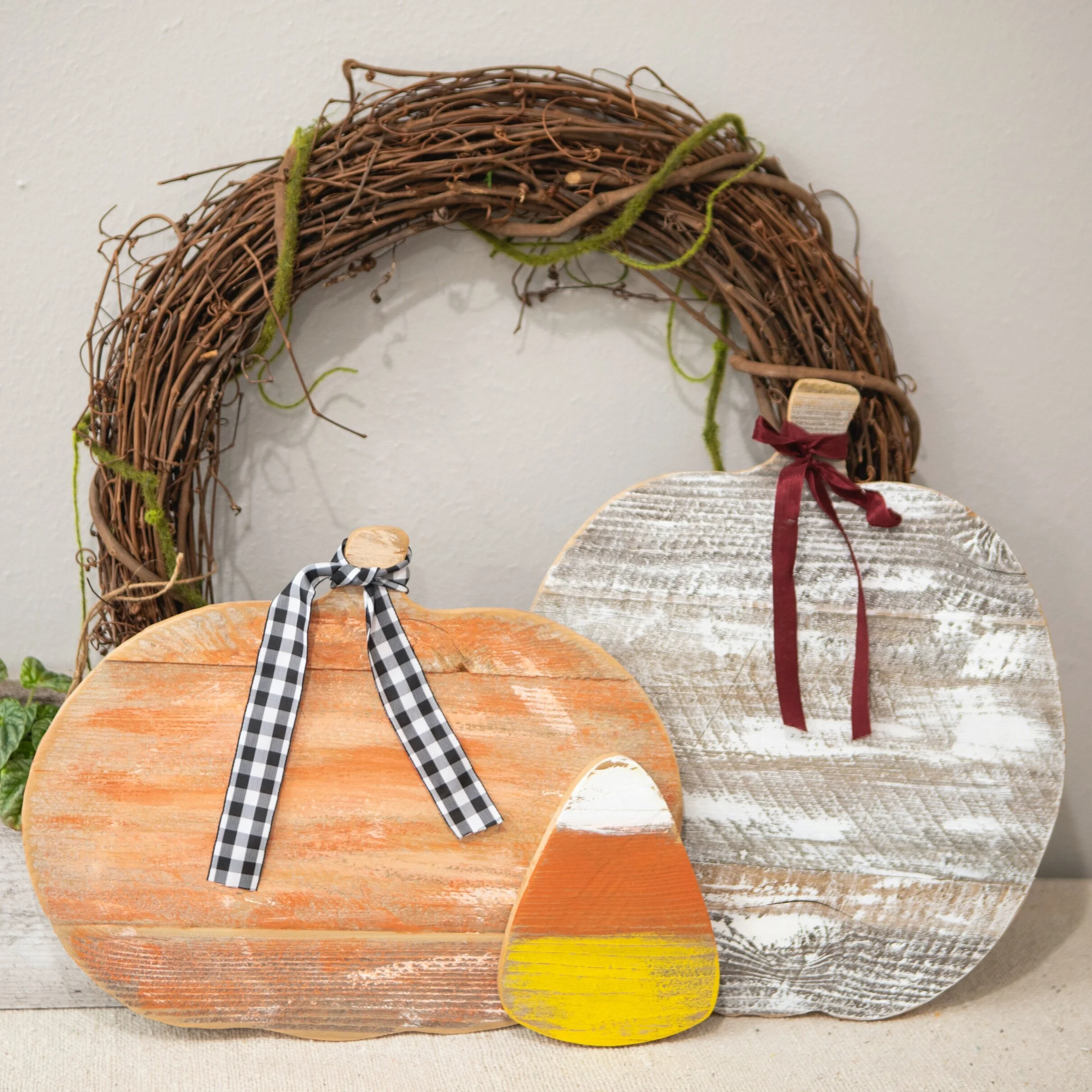 Wooden Planked Pumpkins 