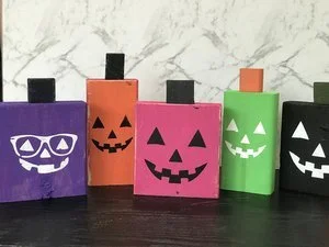 Spooky Wood Pumpkins