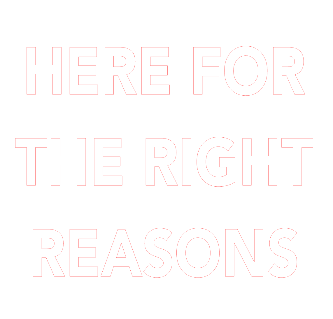 right reasons