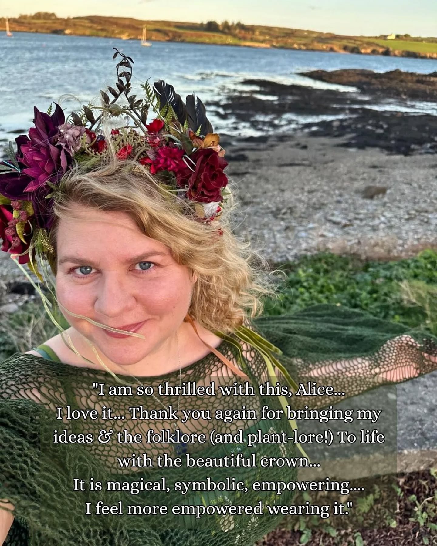 🌿 Botanical Crown in Honor of The Morr&iacute;gan 🌿

I absolutely loved creating this mystical custom flower crown, co-designed with/for the wonderful Leah @romanticecologist 🥰 doesn't she look SO divine in it! 😍

Leah had painted a stunning wate