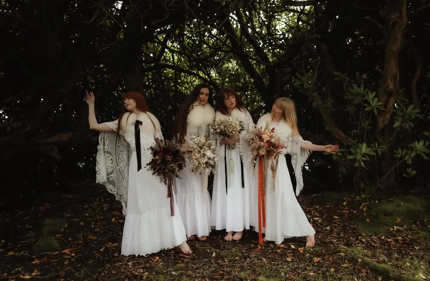 Flower fairies of the forest 💐🌳🍂

Loved frolicing in the woods with these beauties a few weeks back in the magnificent Gougane Barra landscape 🏞

Gorgeous goddesses: @ala.maeve @balancepilatesyoga @hannahbmorrissey &amp; myself modelling my brida